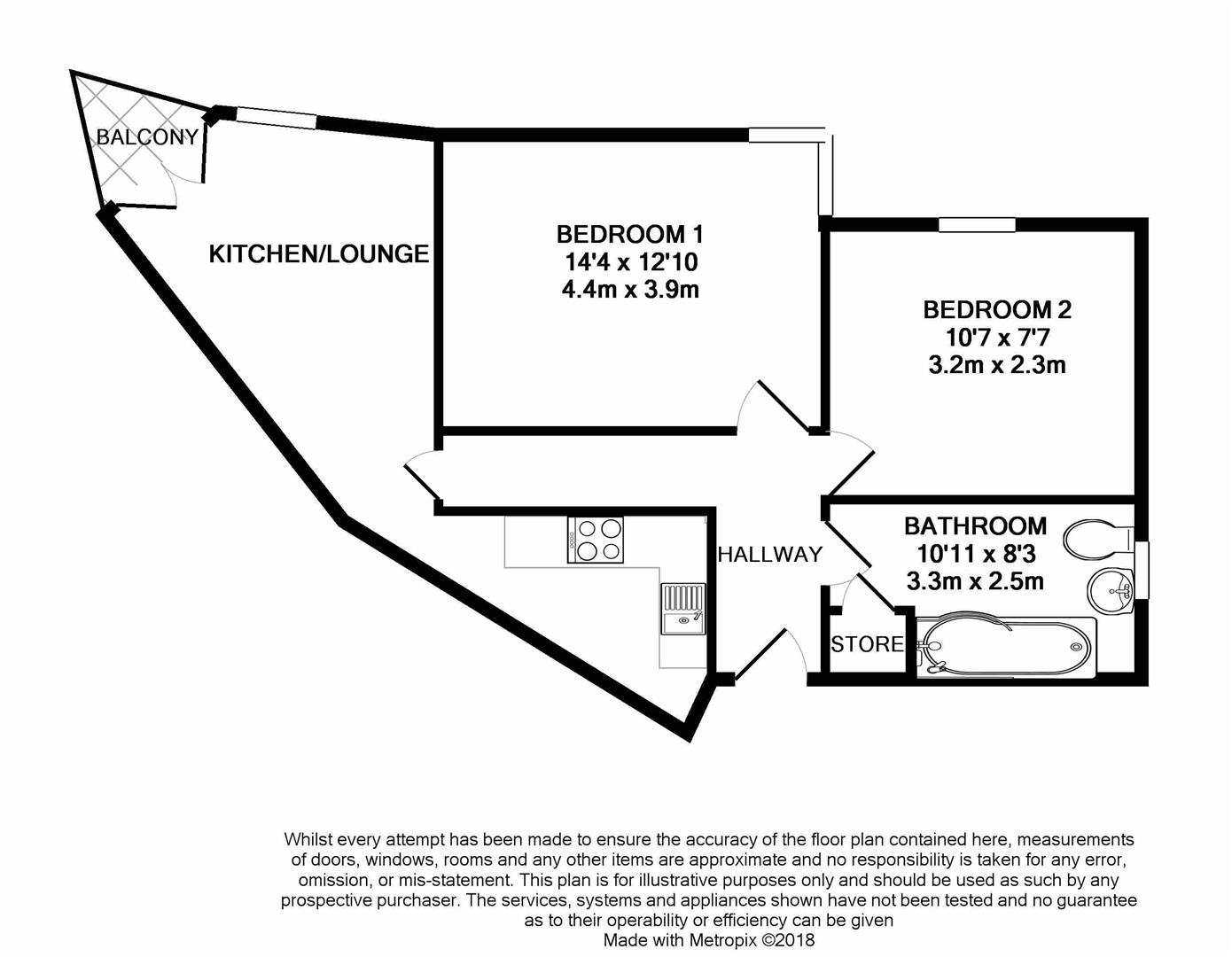 Apartment 66, 321, Bishops Corner, Stretford Road, Manchester floorplan