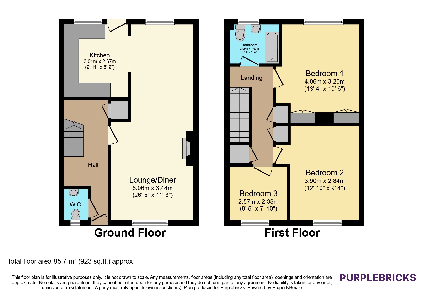 St. Albans Close, Ashington floorplan