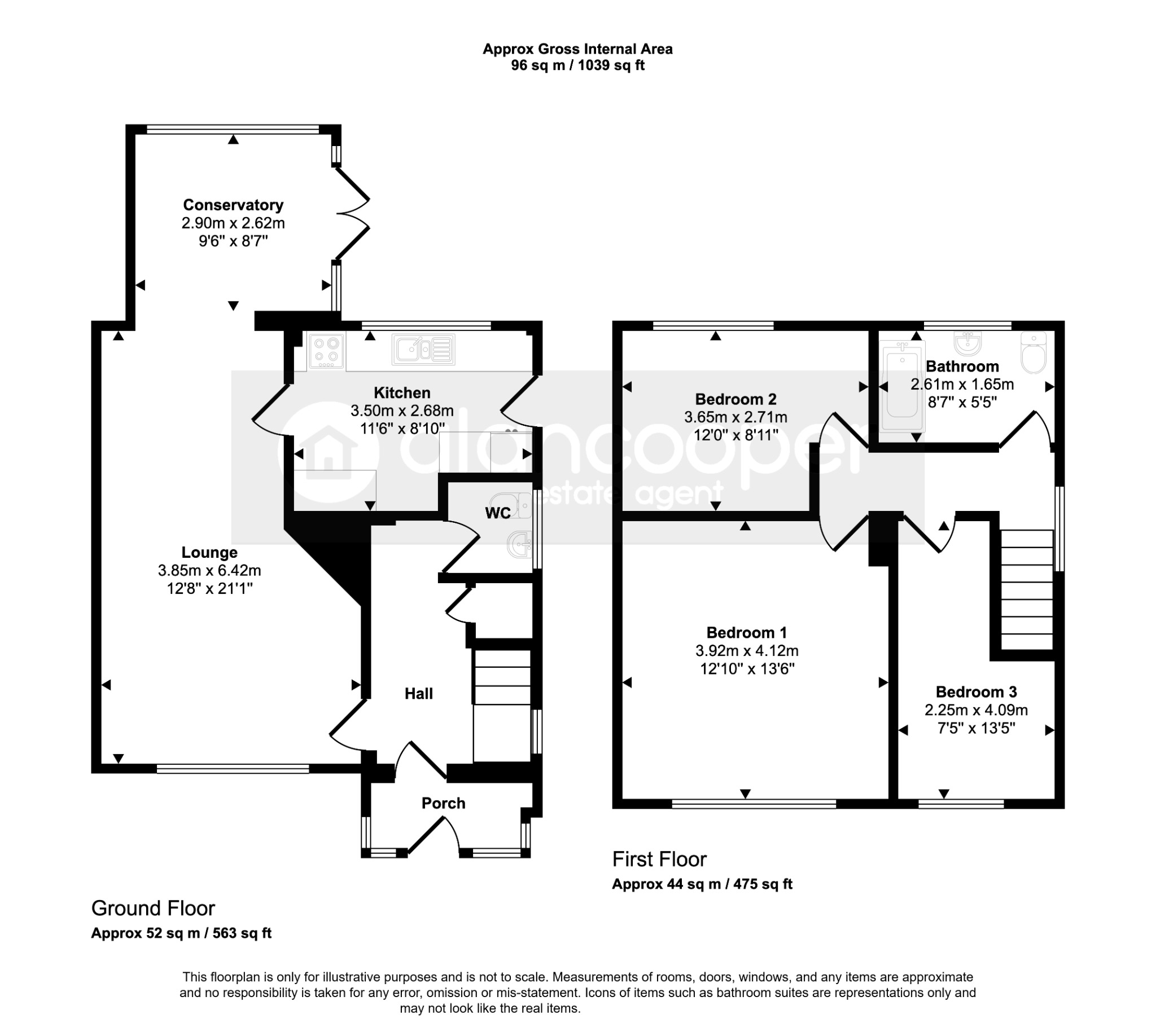 16 Hayes Road, Nuneaton, Warwickshire floorplan