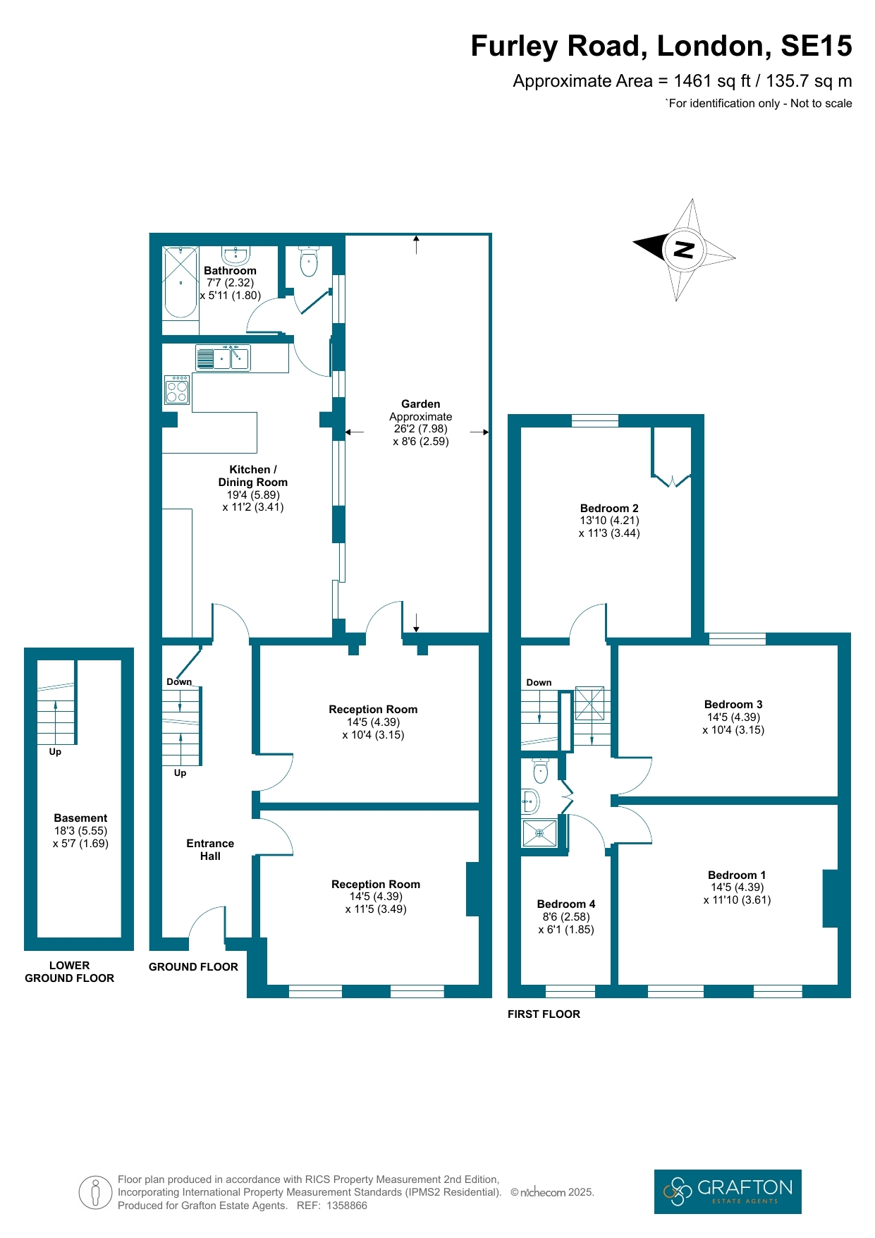 Furley Road, London, SE15 floorplan