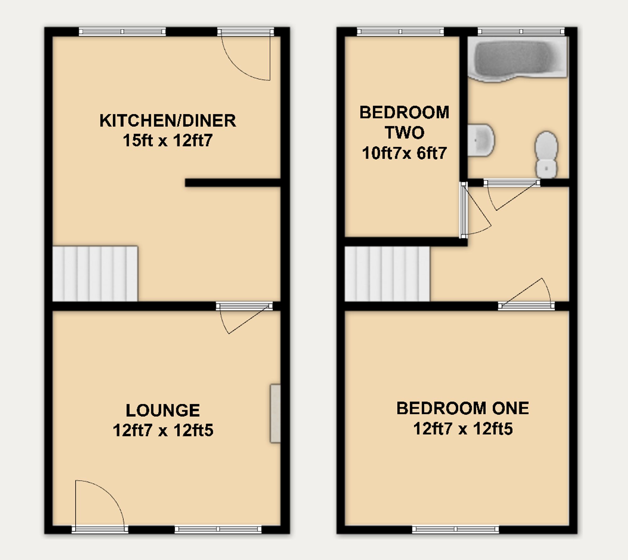 2 Duke Street, Mold floorplan