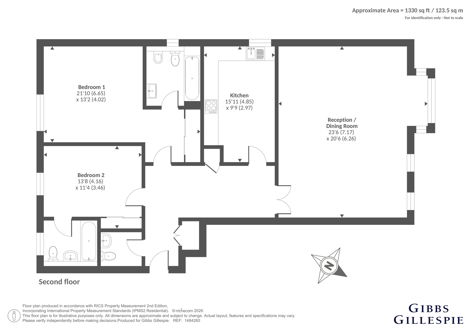 Flat 9, Perivale Lodge,, Perivale Lane, Greenford floorplan