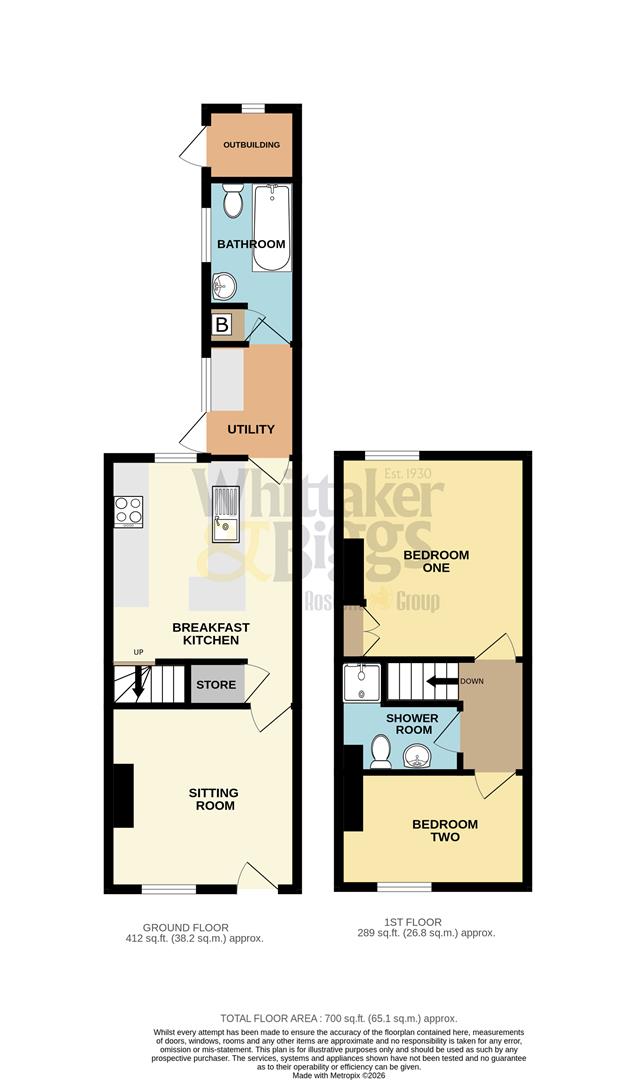 18, Grosvenor Street, Leek floorplan