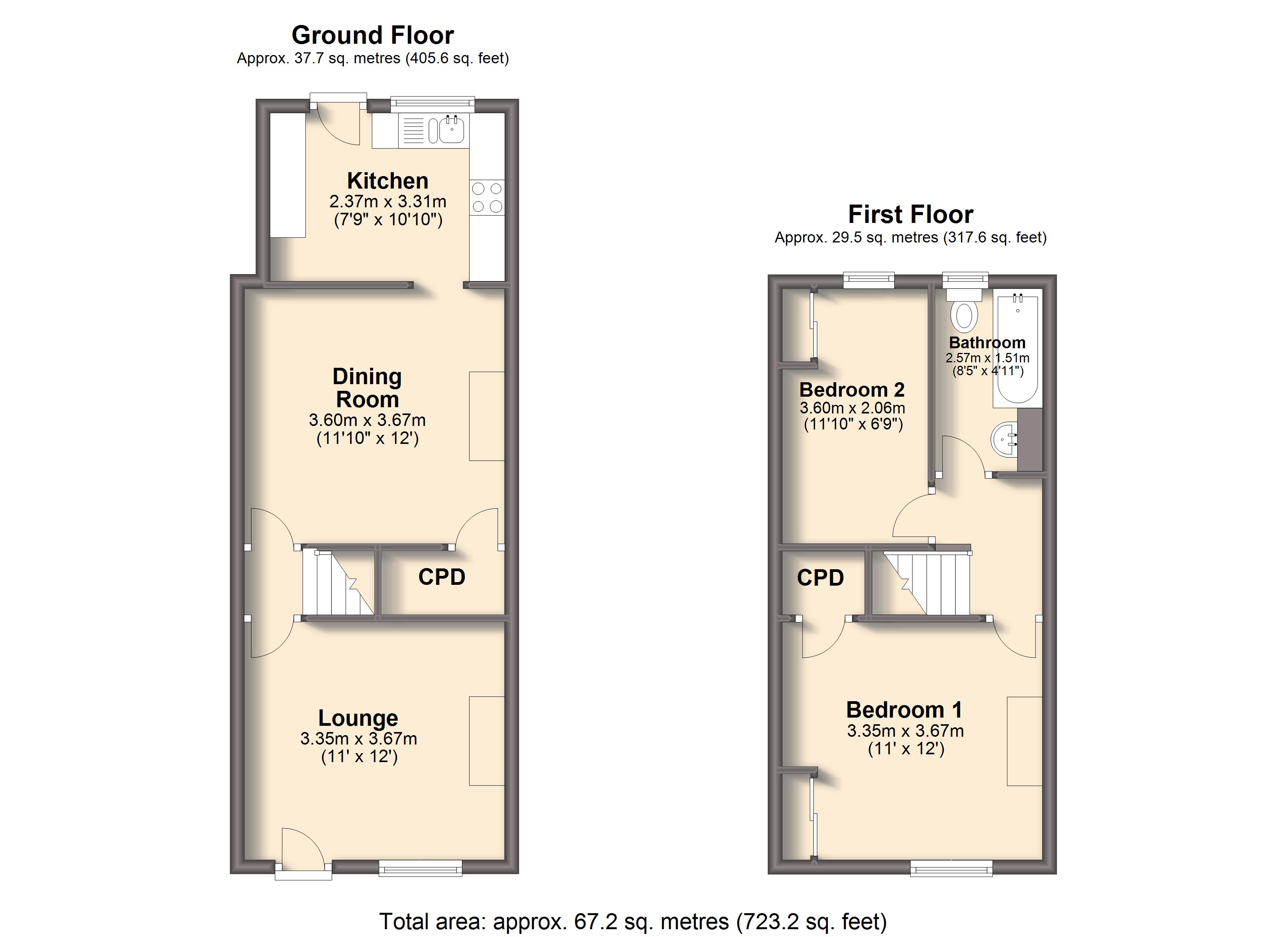 2 Bedrooms Terraced house for sale in Station Road, Eckington, Sheffield S21