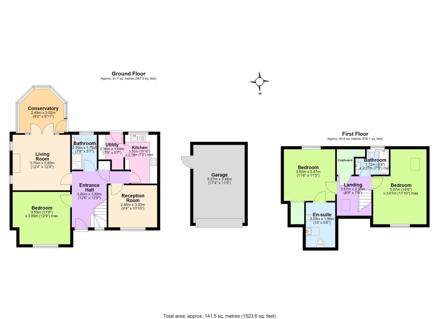 20, Greenside Close, Swadlincote floorplan