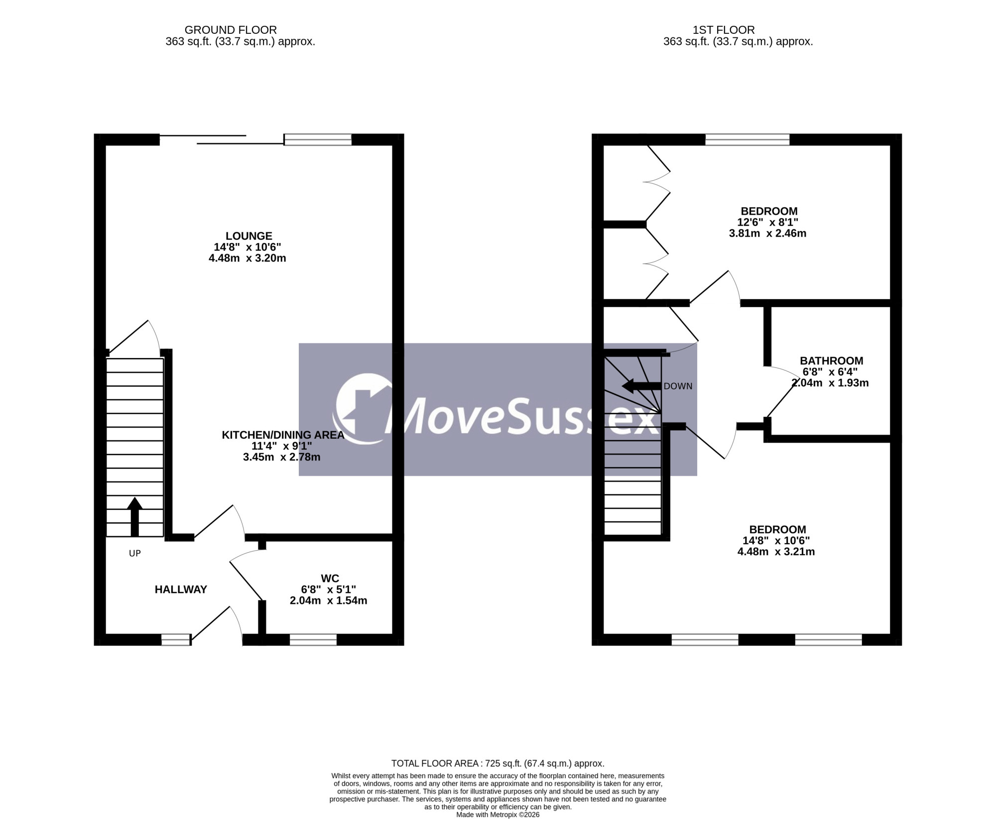 34, Cornflower Crescent, Polegate floorplan