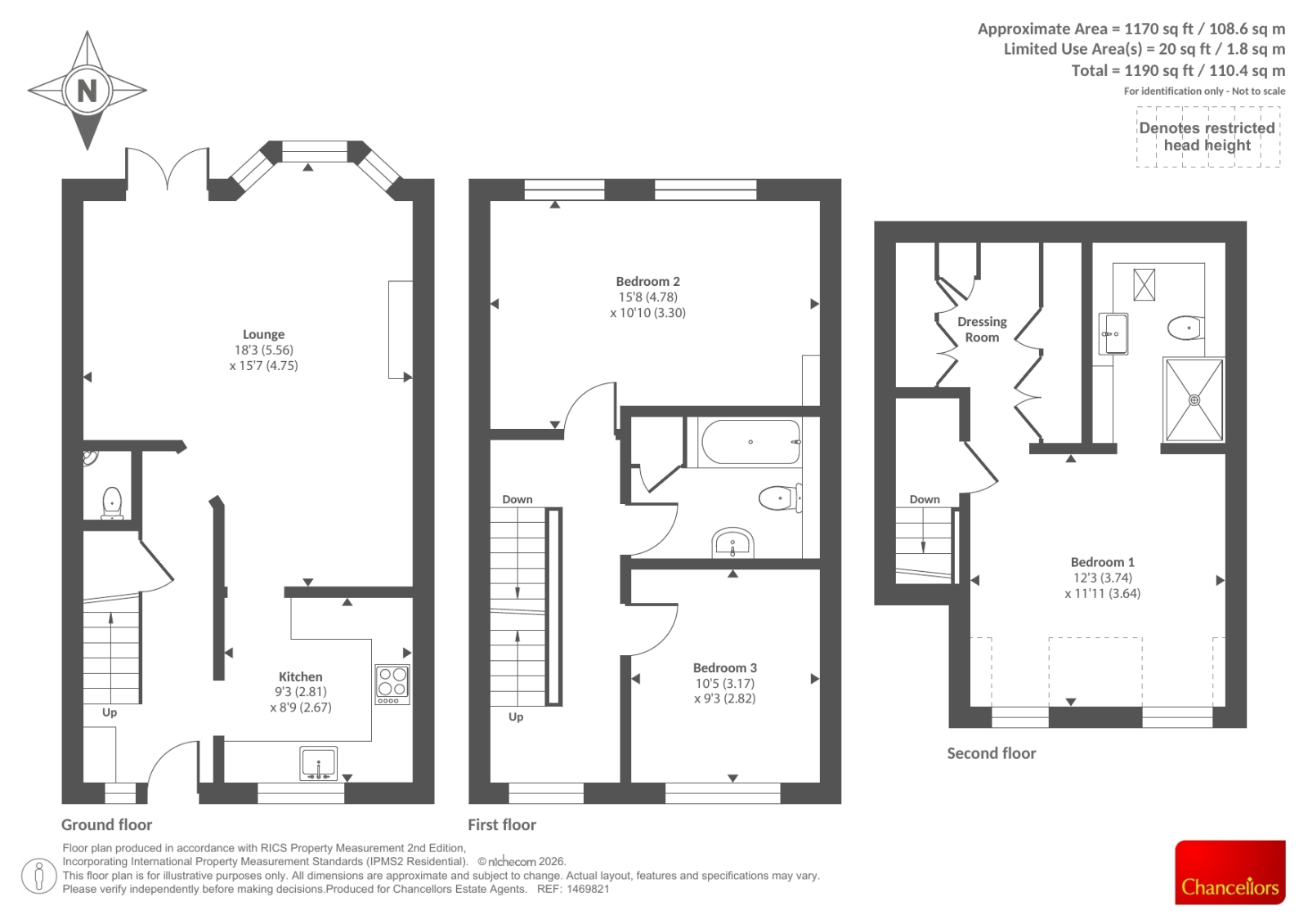 20, Griffin Close, Banbury floorplan