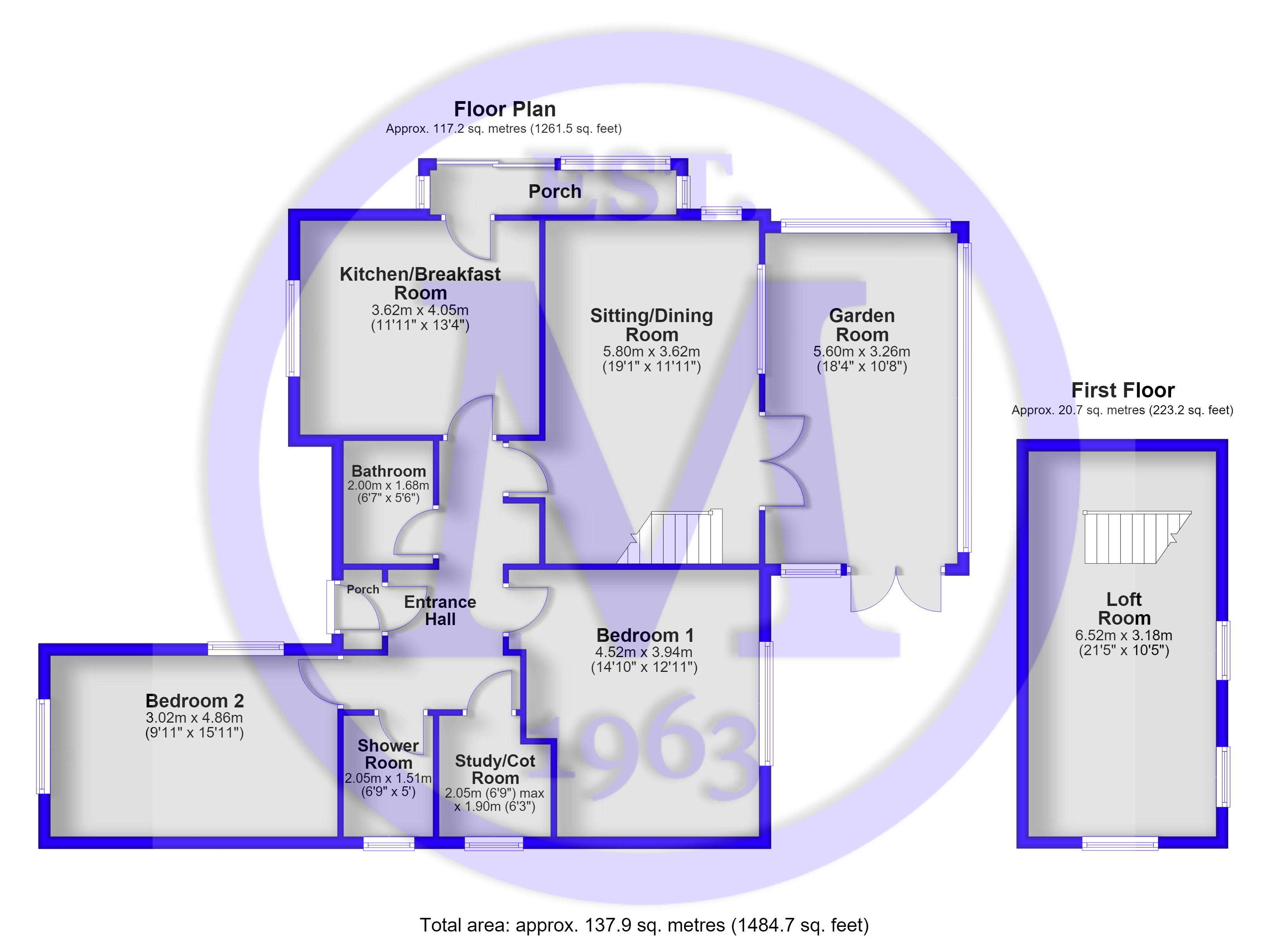 222, Everton Road, Lymington floorplan