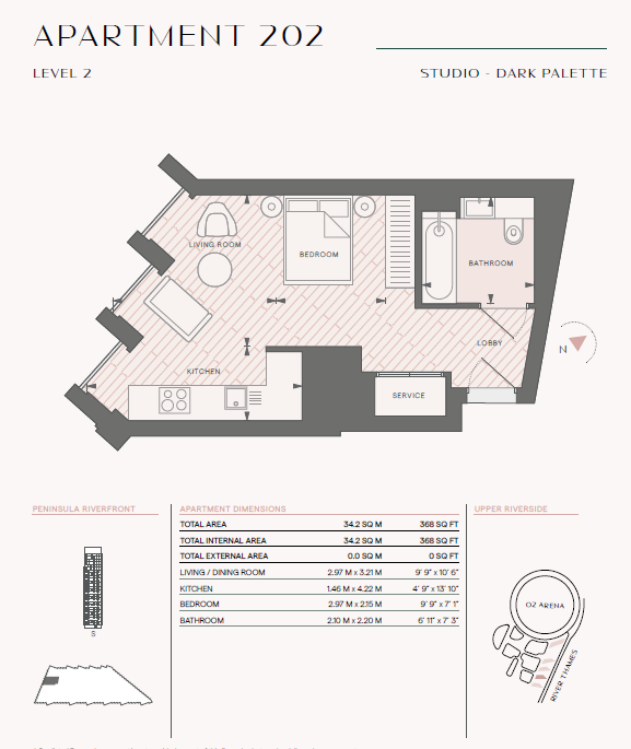 PR 202,, Greenwich Peninsula, London floorplan
