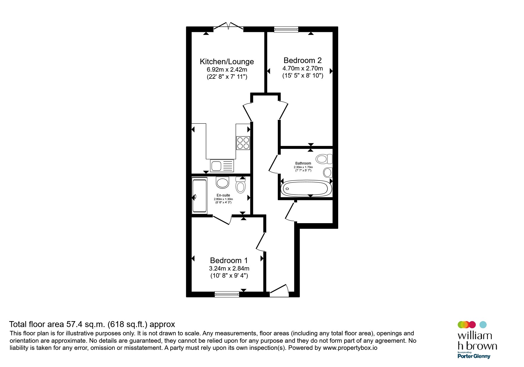 Flat 80, Nayland Court, Market Place, Romford floorplan