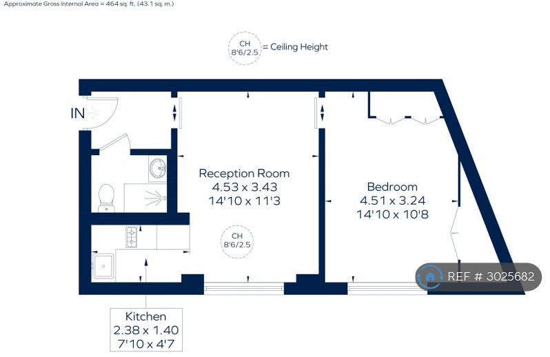 Flat, Cliffords Inn Fetter Lane, London floorplan