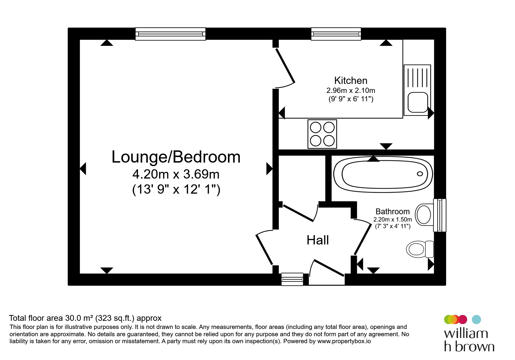 Flat D, 56, London Road, Brentwood floorplan