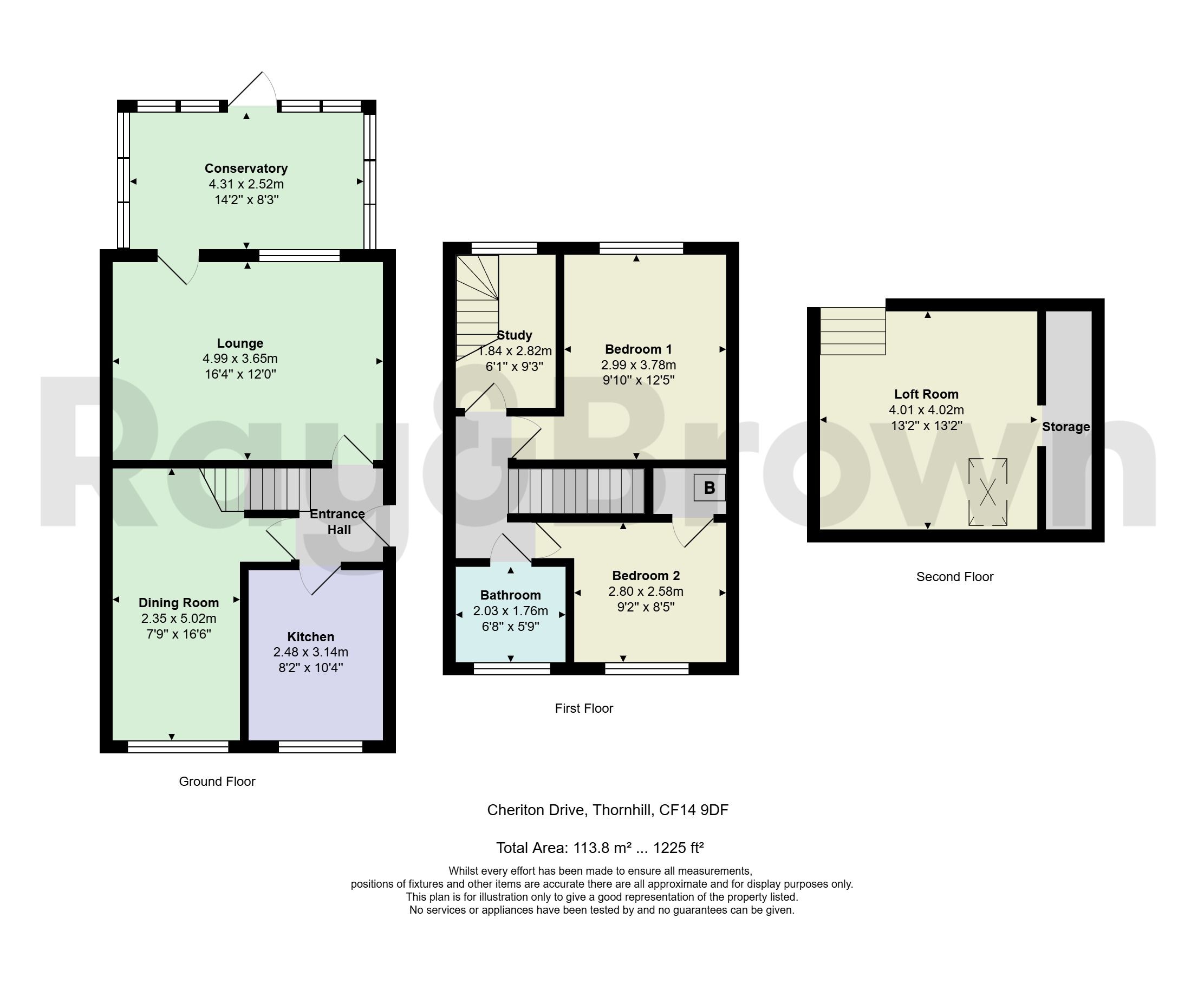 13 Cheriton Drive, Cardiff floorplan