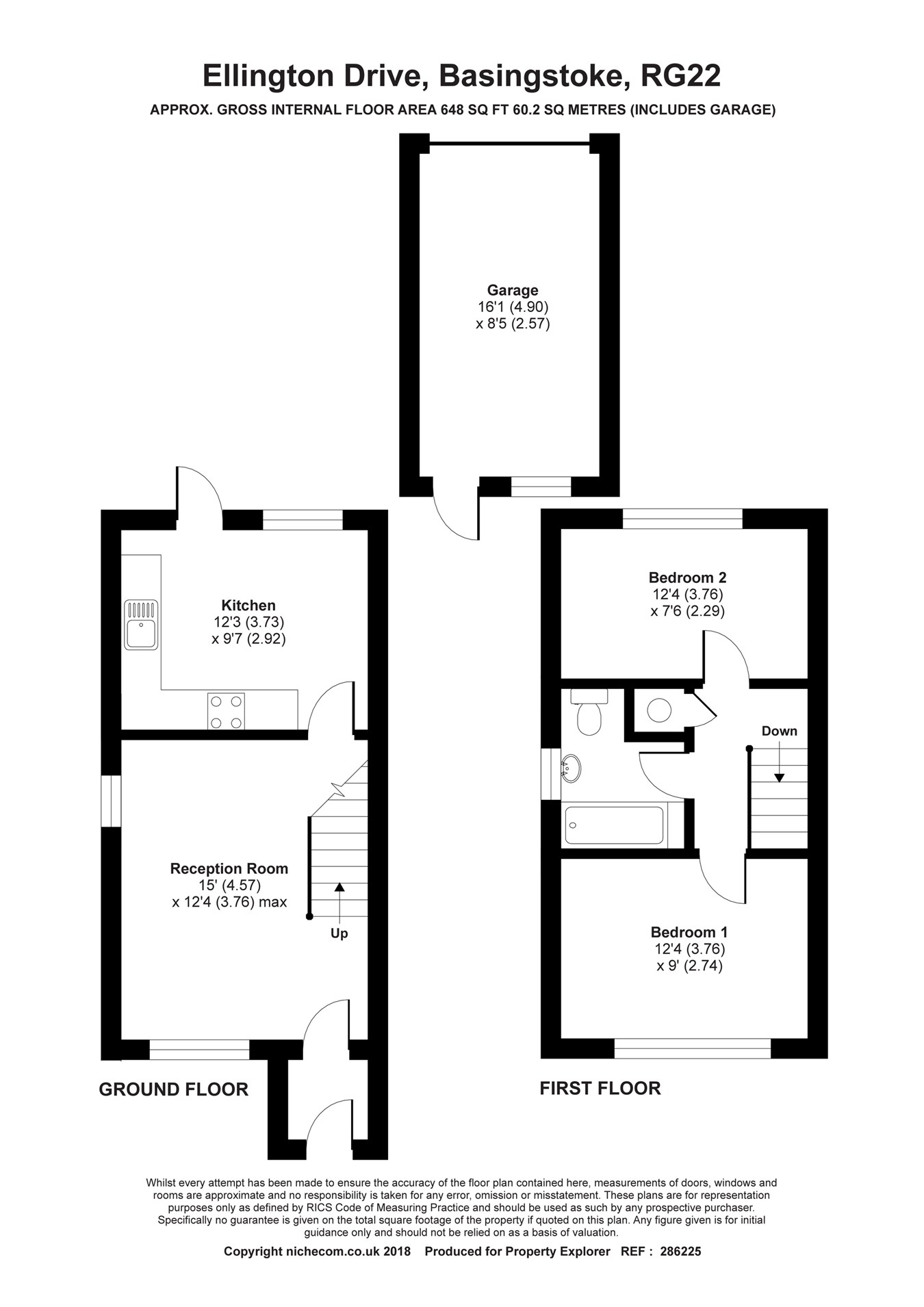 2 Bedrooms Semi-detached house for sale in Ellington Drive, Basingstoke RG22