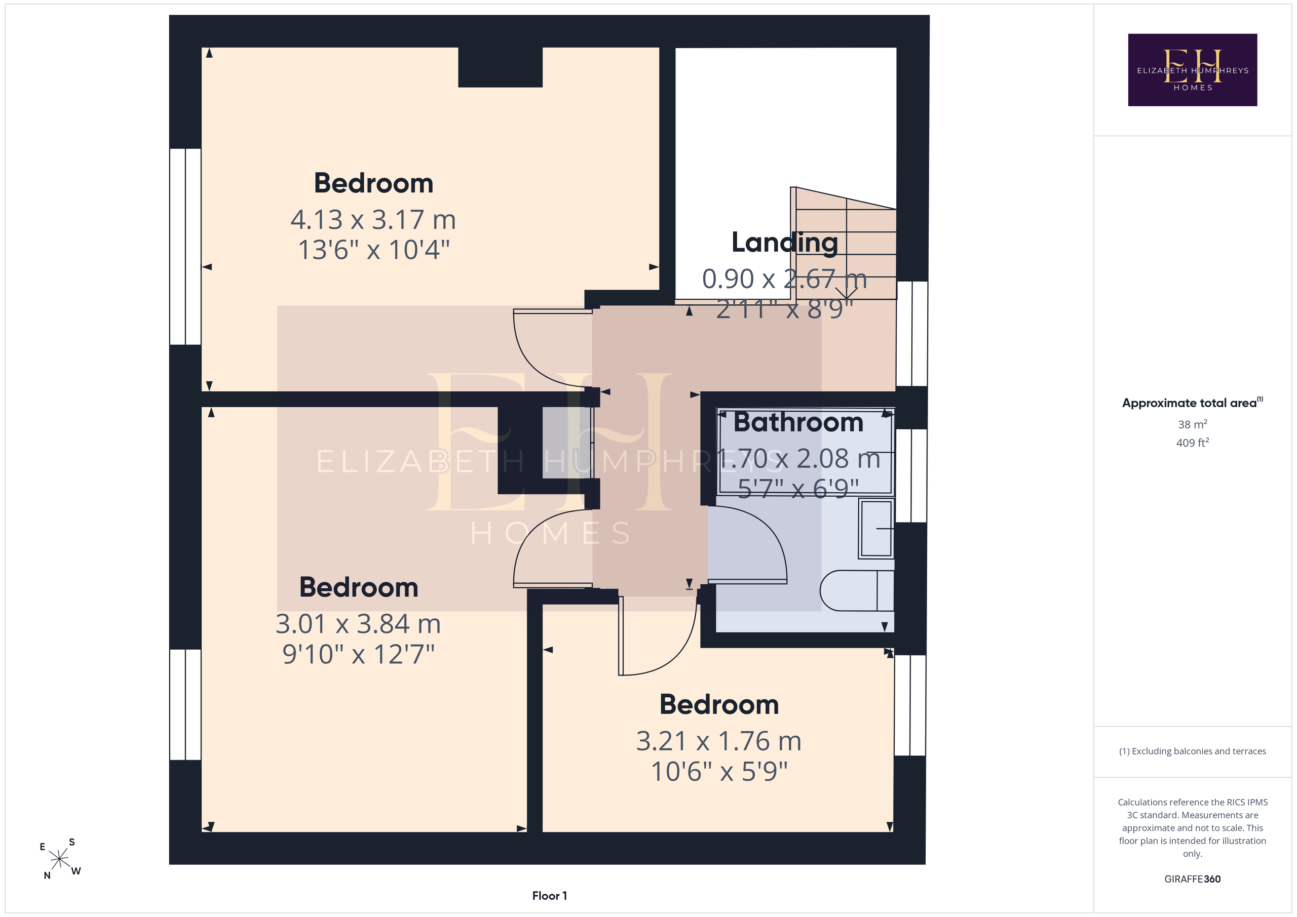 28 Simonside Crescent, Morpeth floorplan