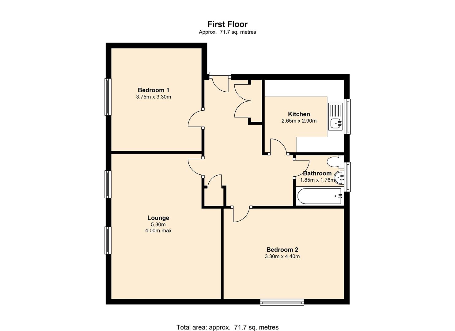 2 Bedrooms Flat for sale in High Street, Wem, Shrewsbury SY4