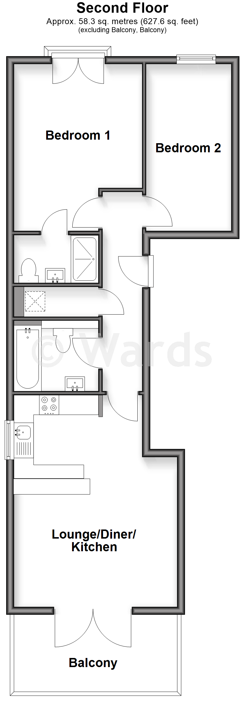 Kent Cottage, Chapel Street, Hythe floorplan