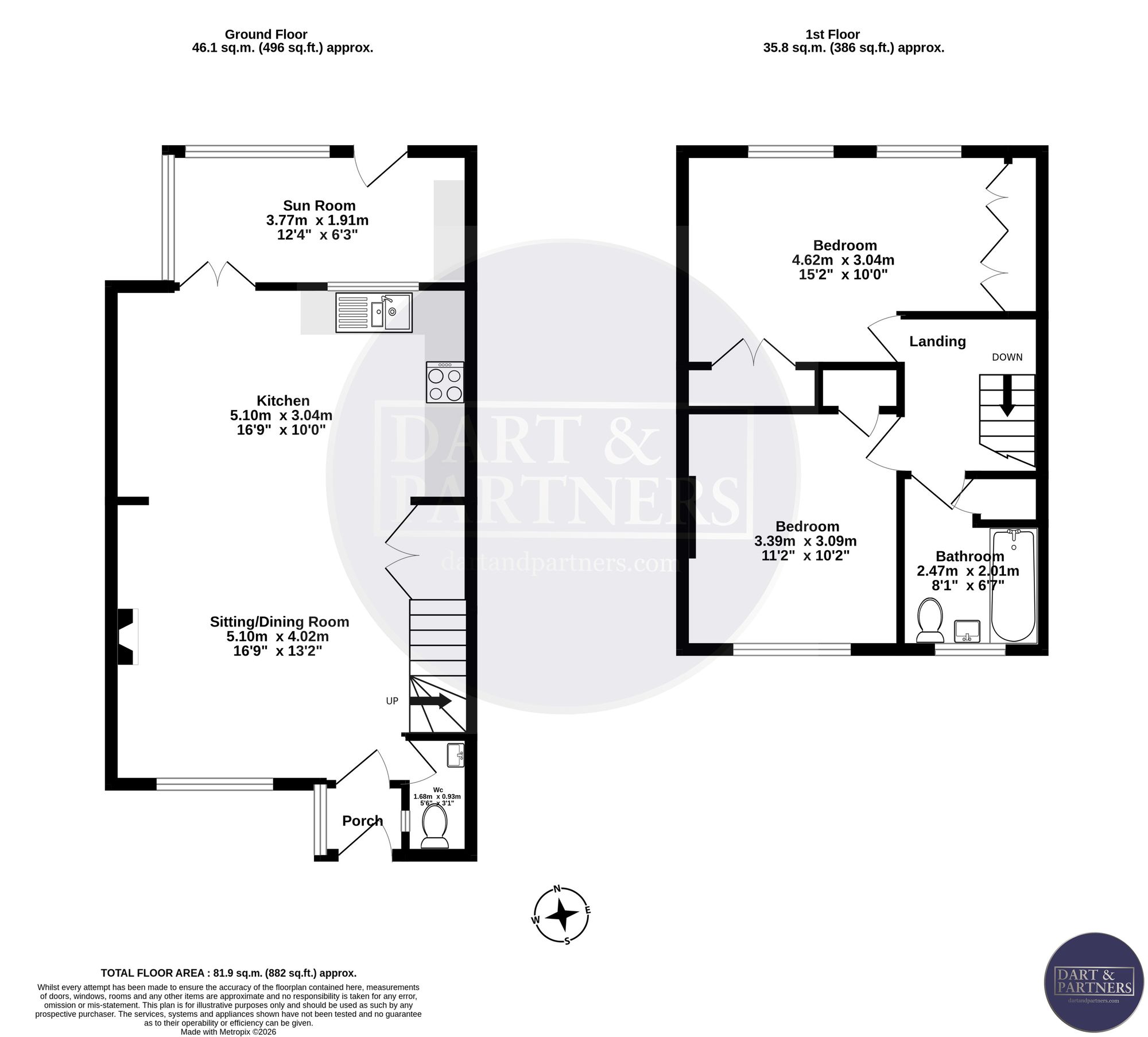 9 Clifford Close, Teignmouth floorplan