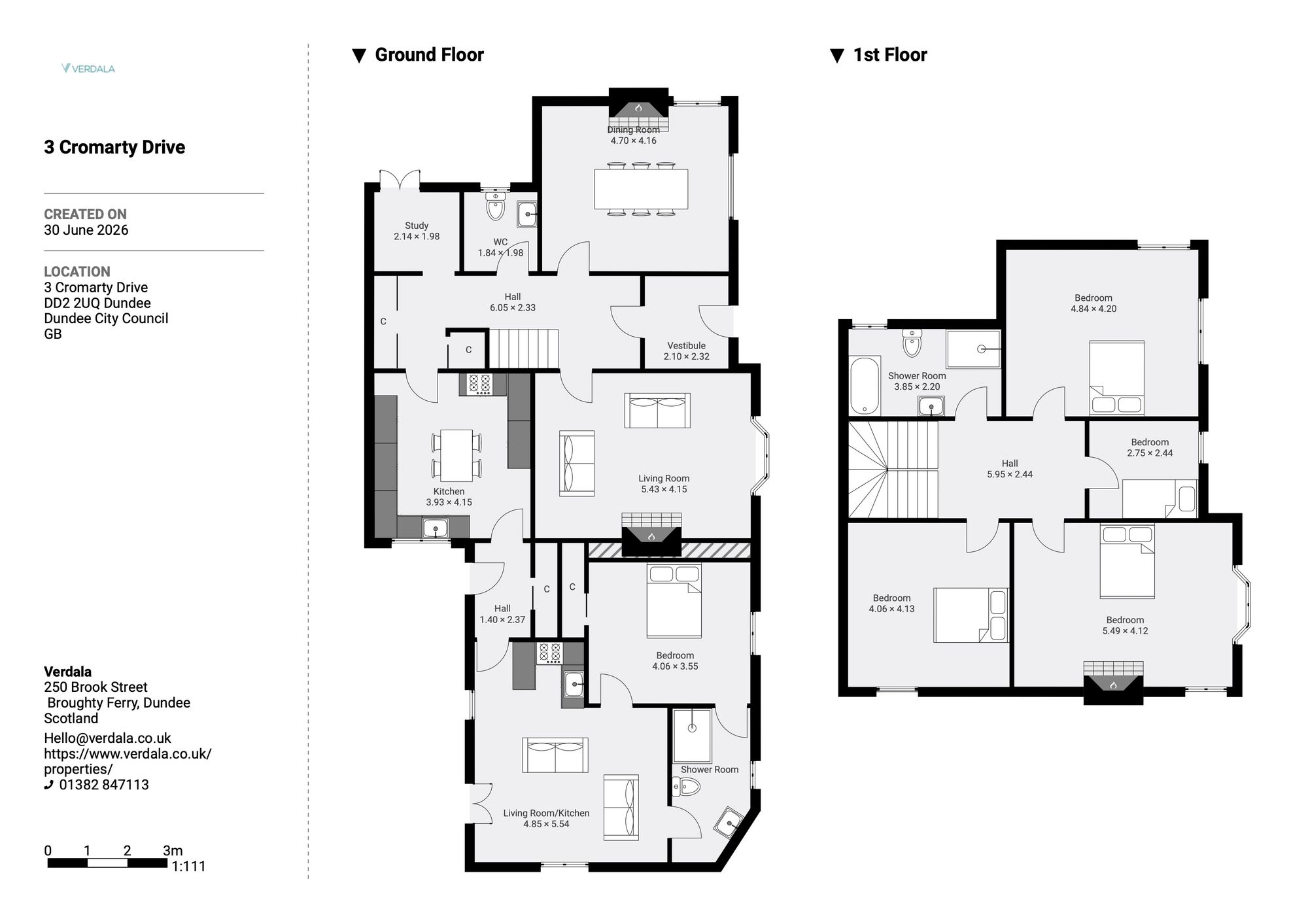 3 Cromarty Drive, Dundee floorplan