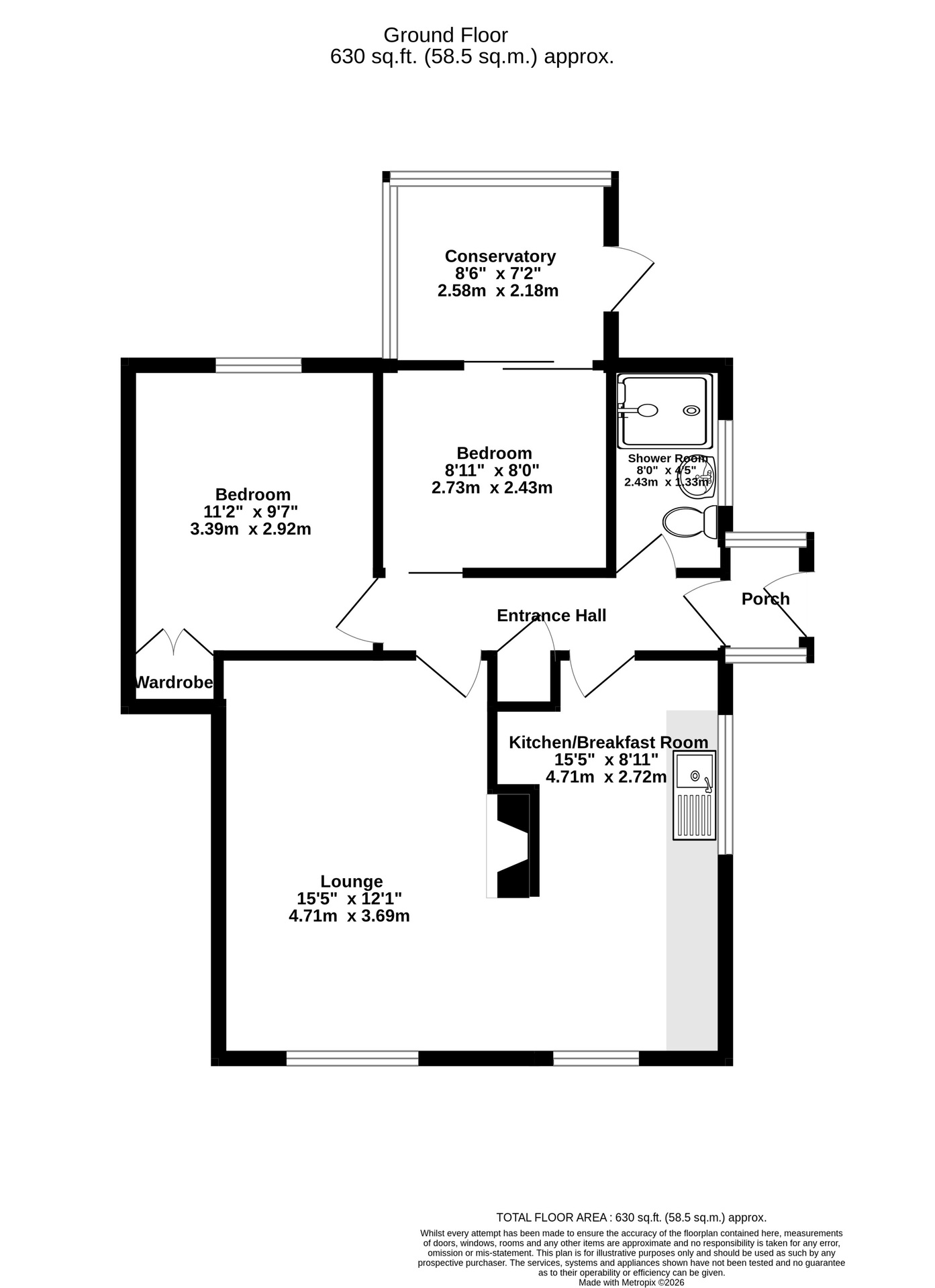 13 Pinewood Close, Leicester floorplan