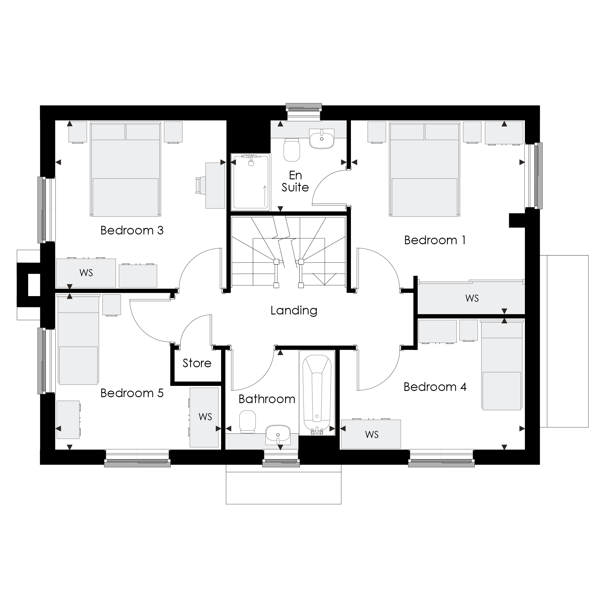 Oakfield Lane, Wilmington floorplan