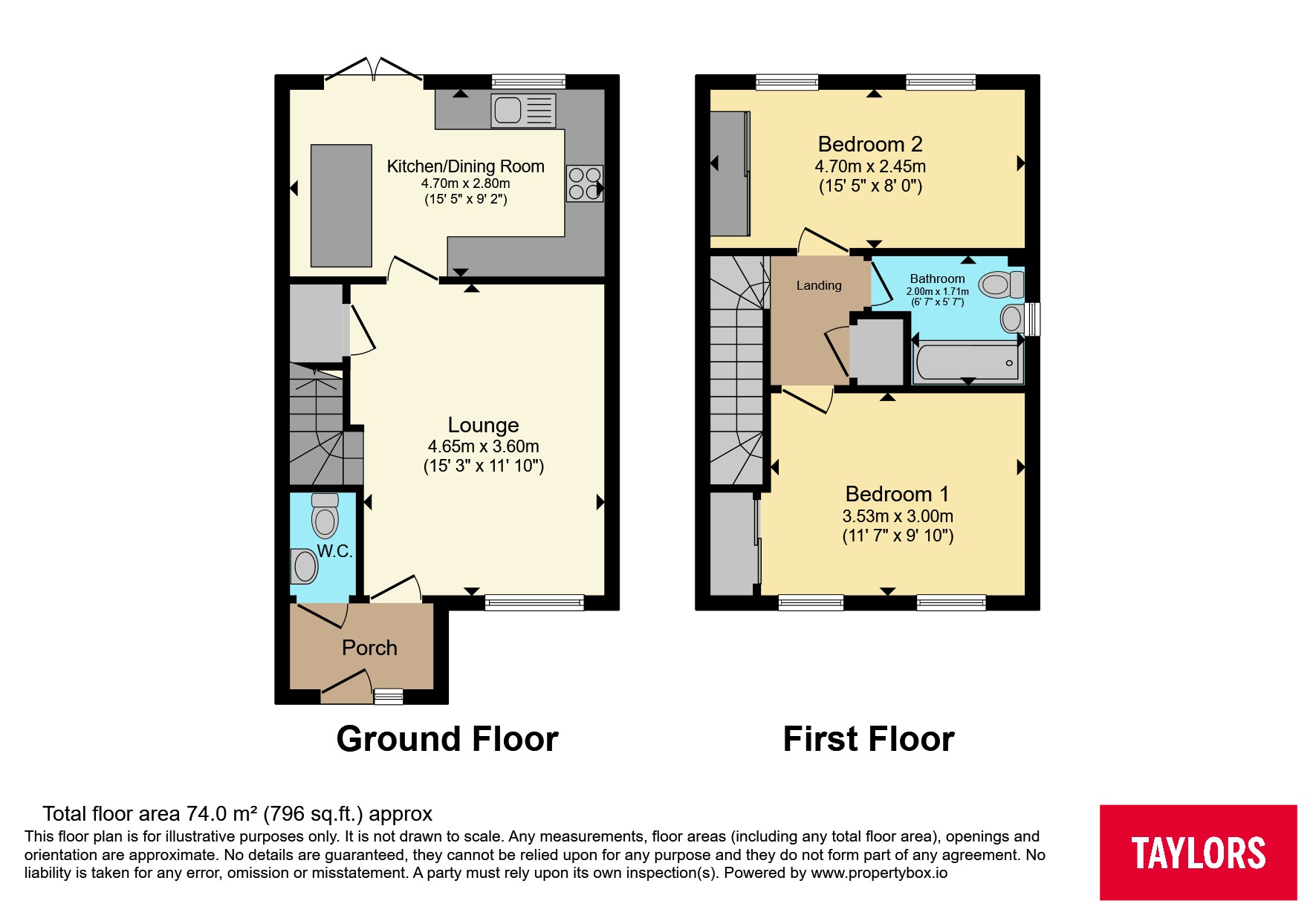 144, Primrose Close, Bedfordshire floorplan