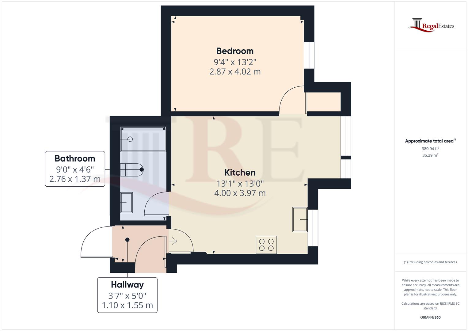 Flat 23, 48-50, Christchurch Avenue, London floorplan