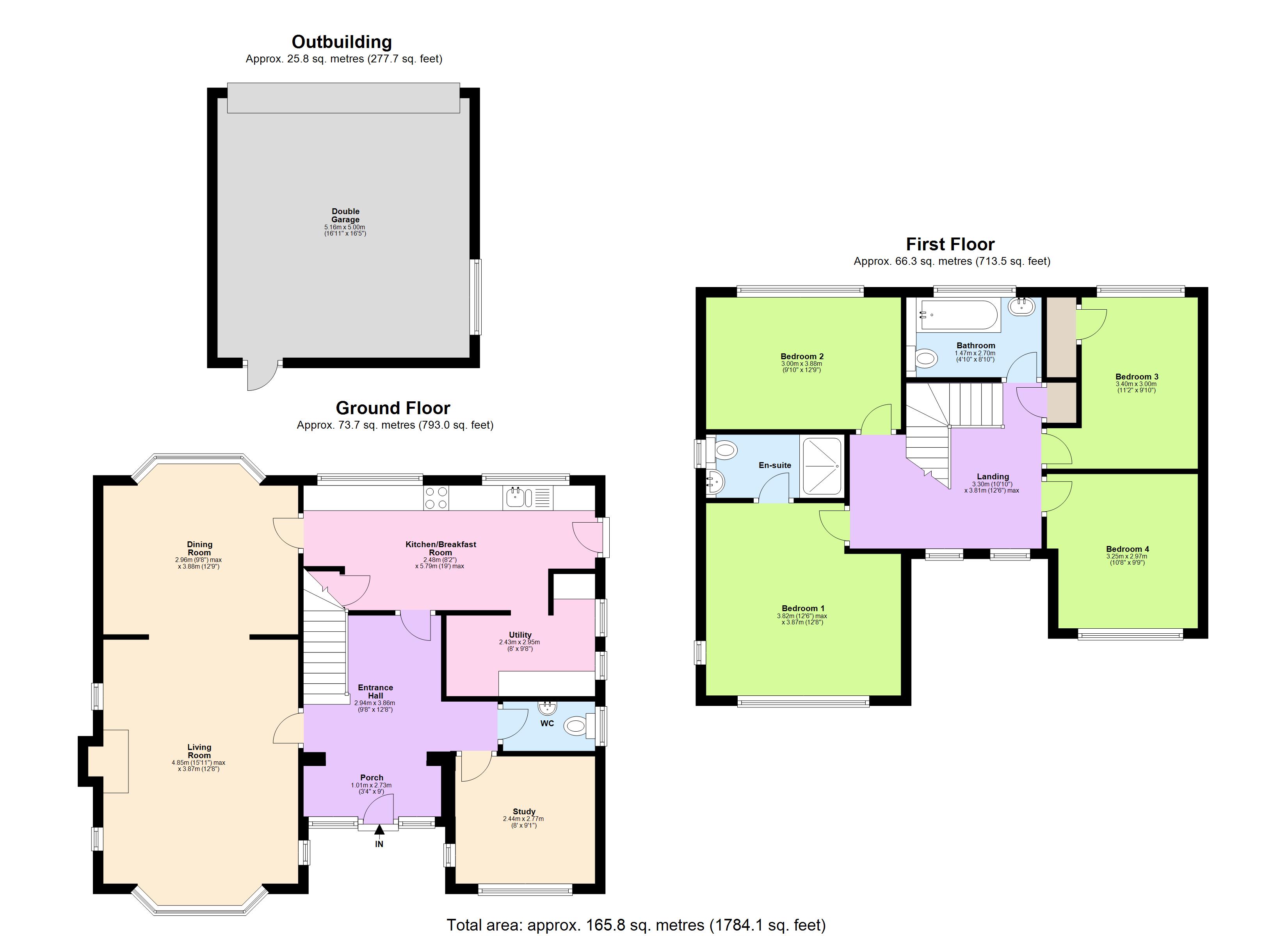 3, Castle Hill Road, Totternhoe floorplan