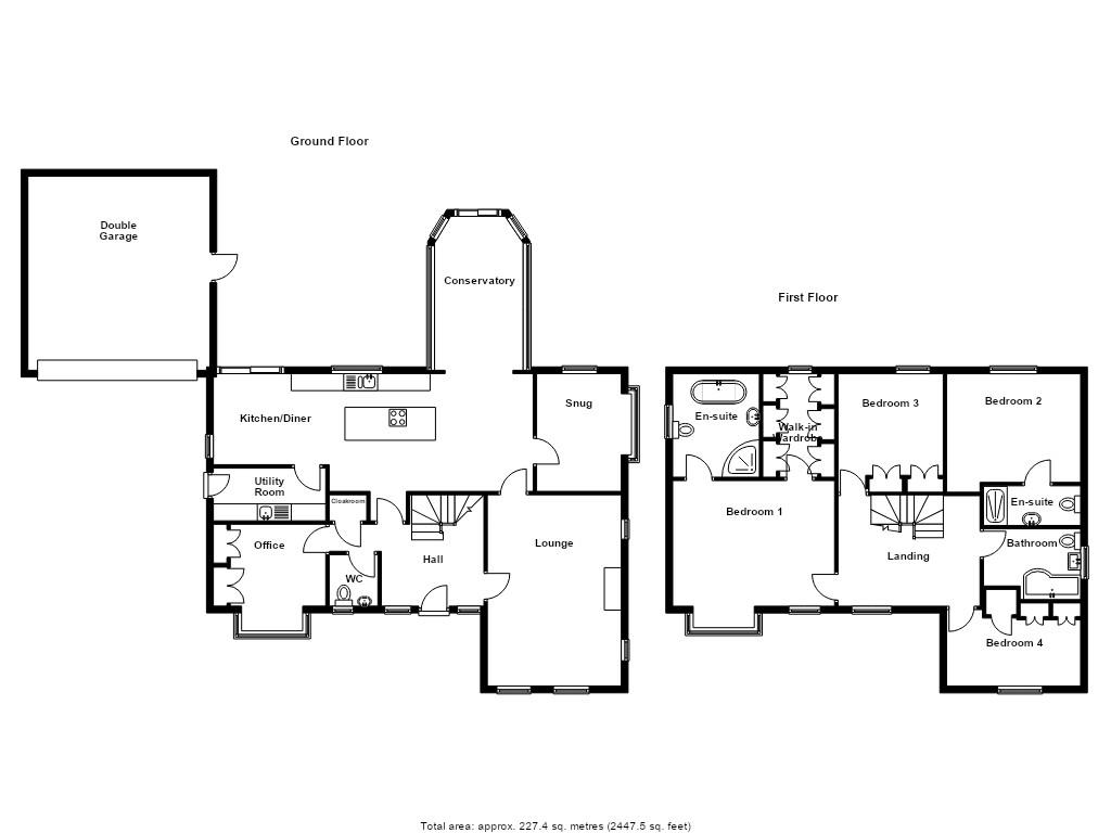 4, The Rydings, Langho floorplan