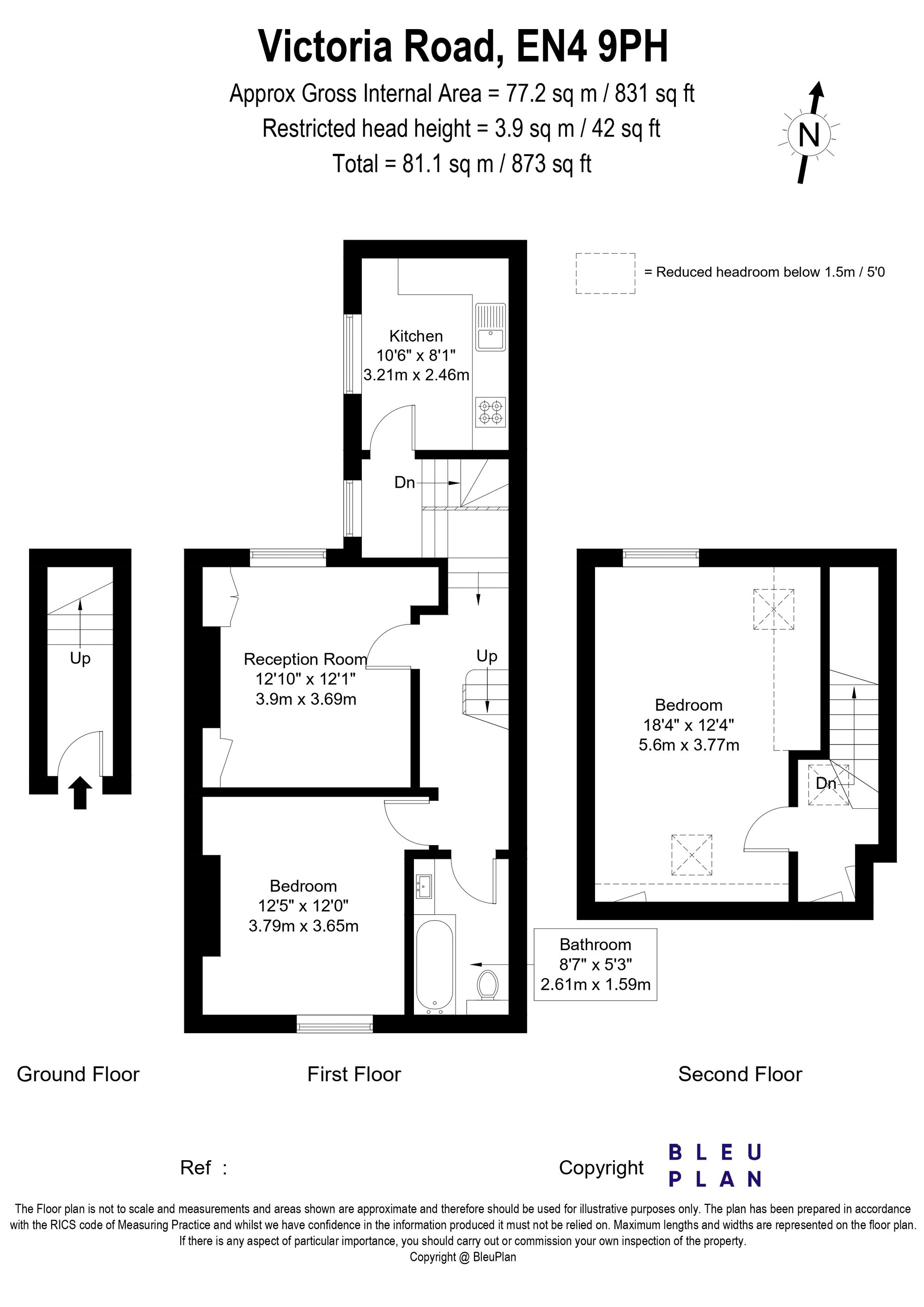 Flat 2, 37 Victoria Road, Barnet floorplan