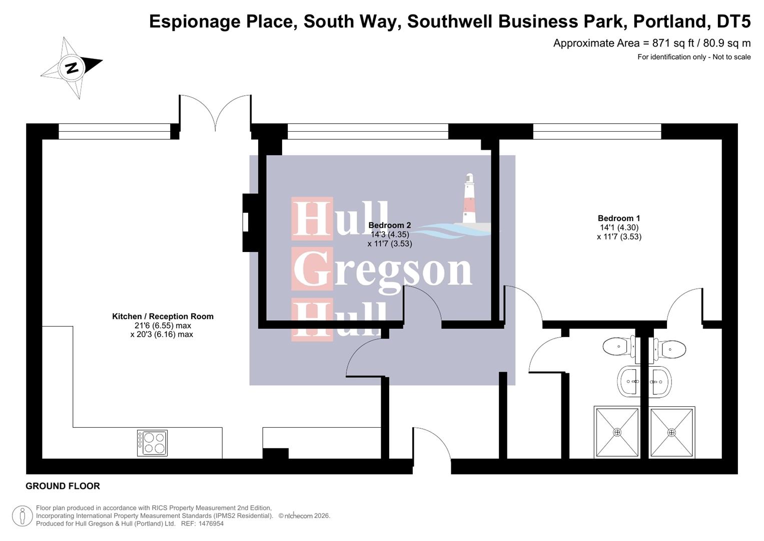 Flat 4, Espoinage Place, Portland floorplan