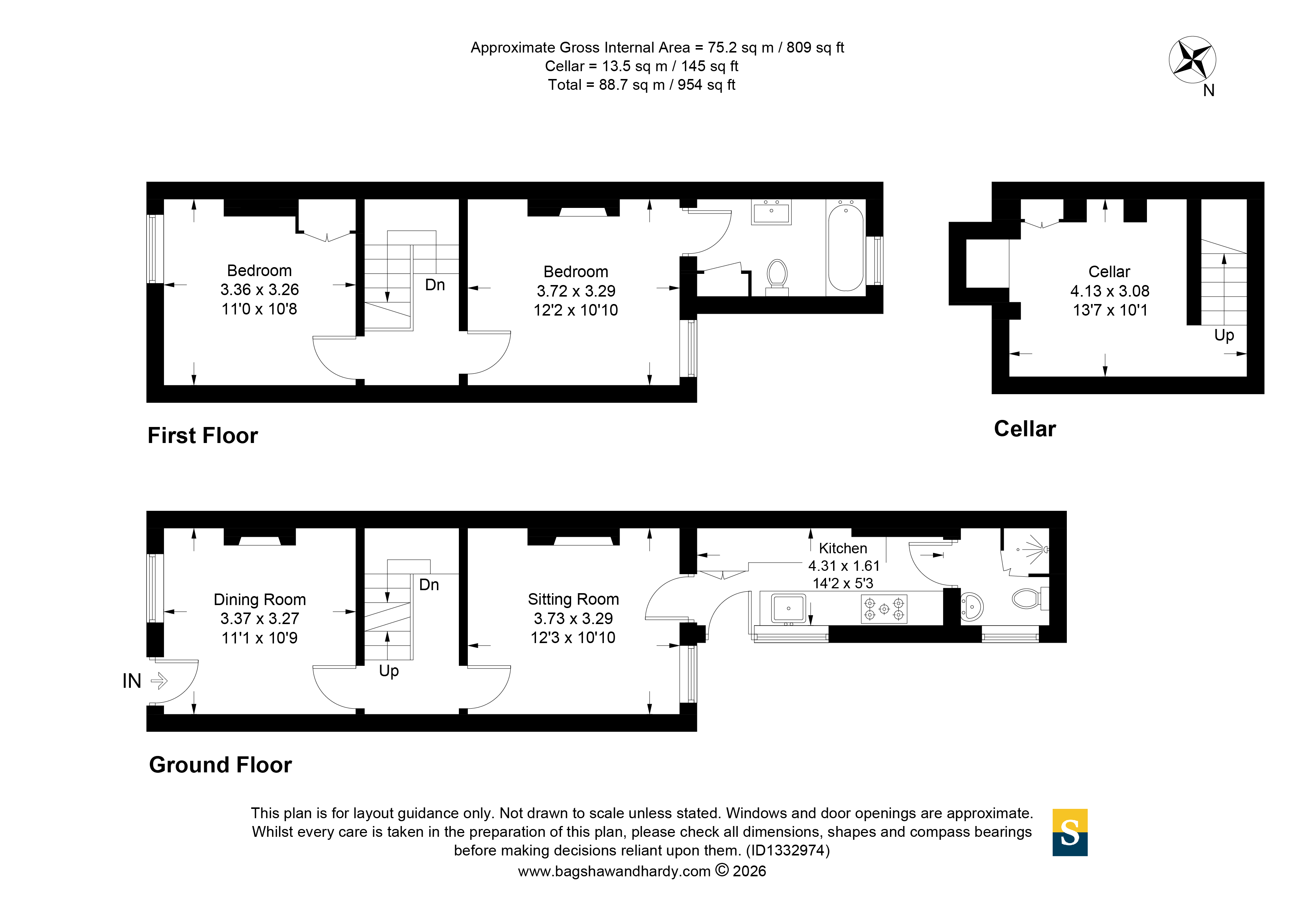 31, George Road, Surrey floorplan