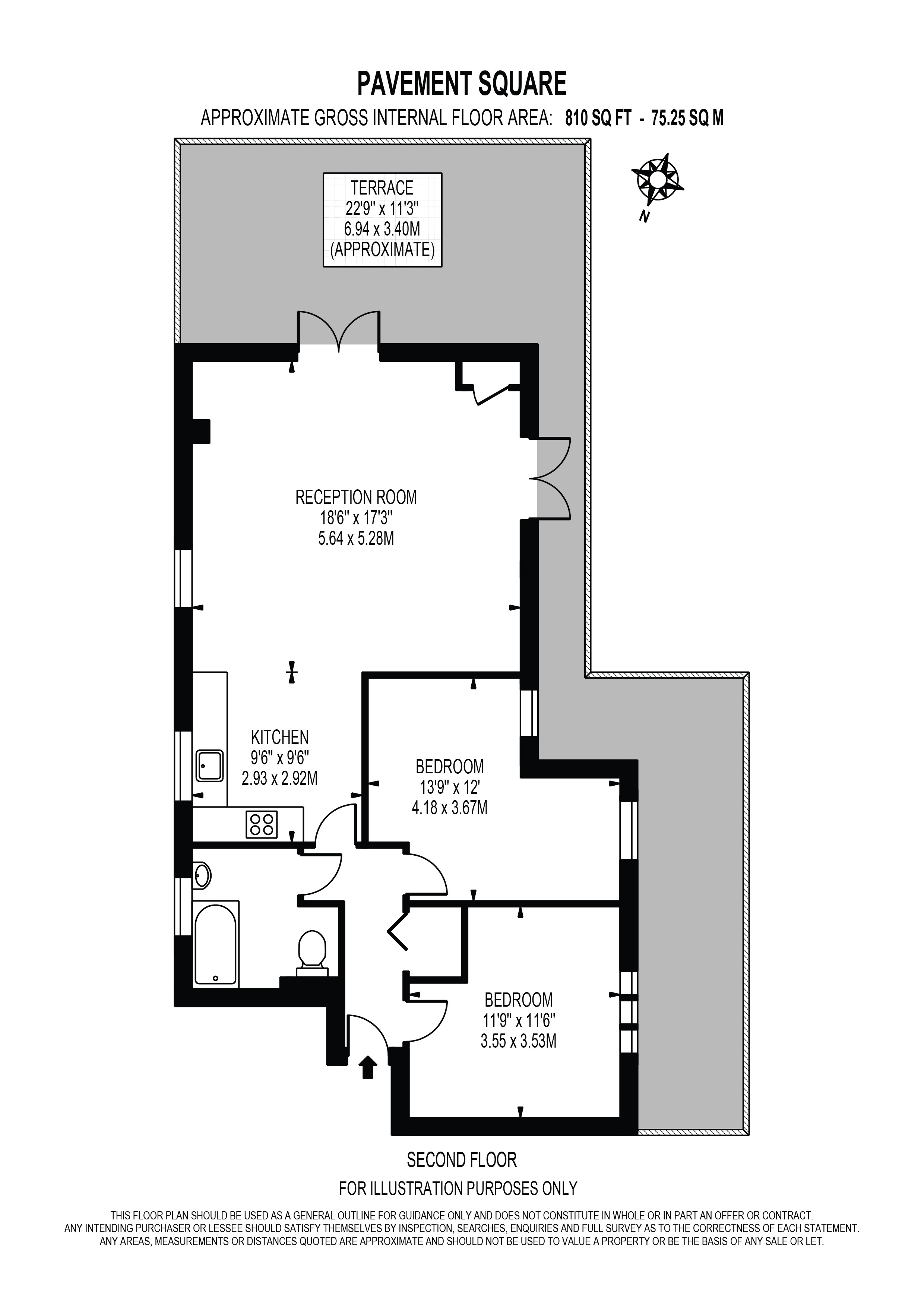 15, Pavement Square, Surrey floorplan