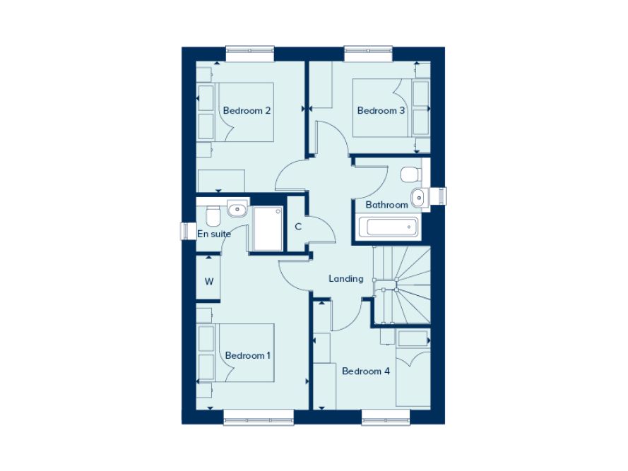 191, Hillside Road, Branston floorplan