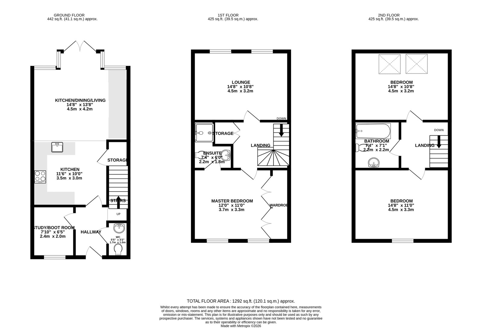 19, Lidgett Lane, Nottinghamshire floorplan