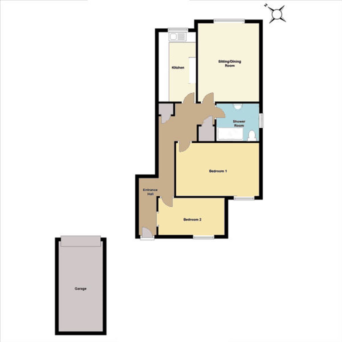 Flat 5 Bishops Court, 34 Castle Road, Whitstable floorplan