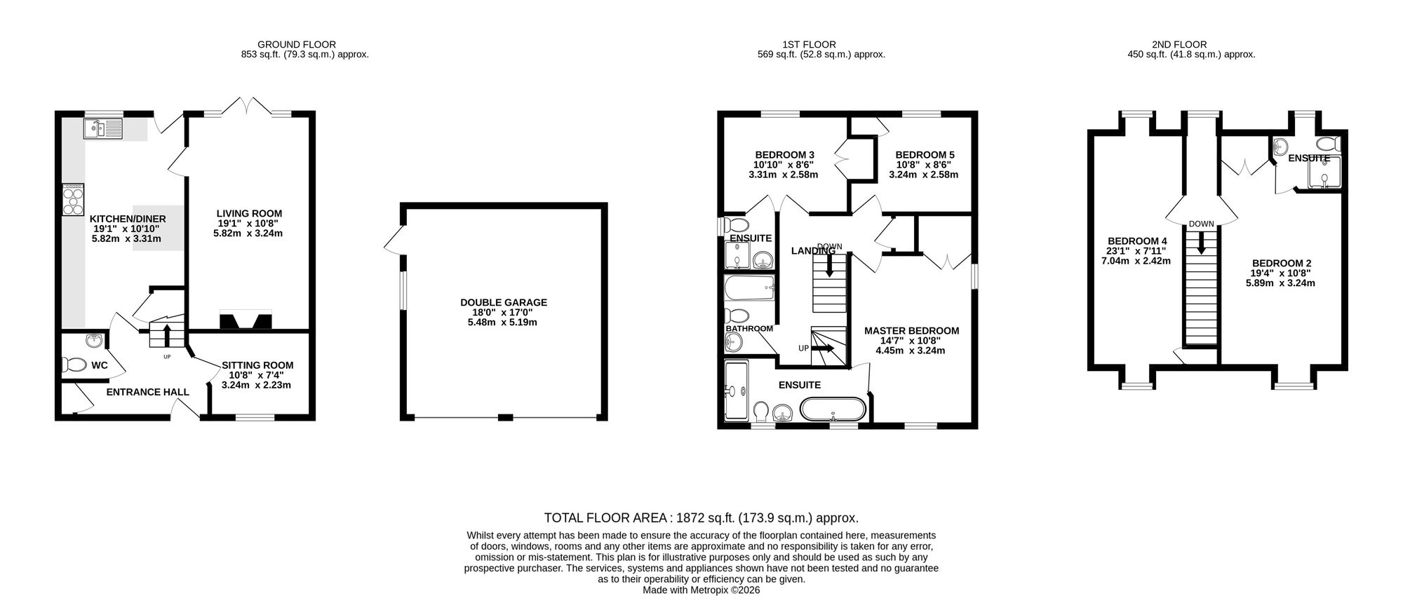 5 Brampton Close, Crewe floorplan
