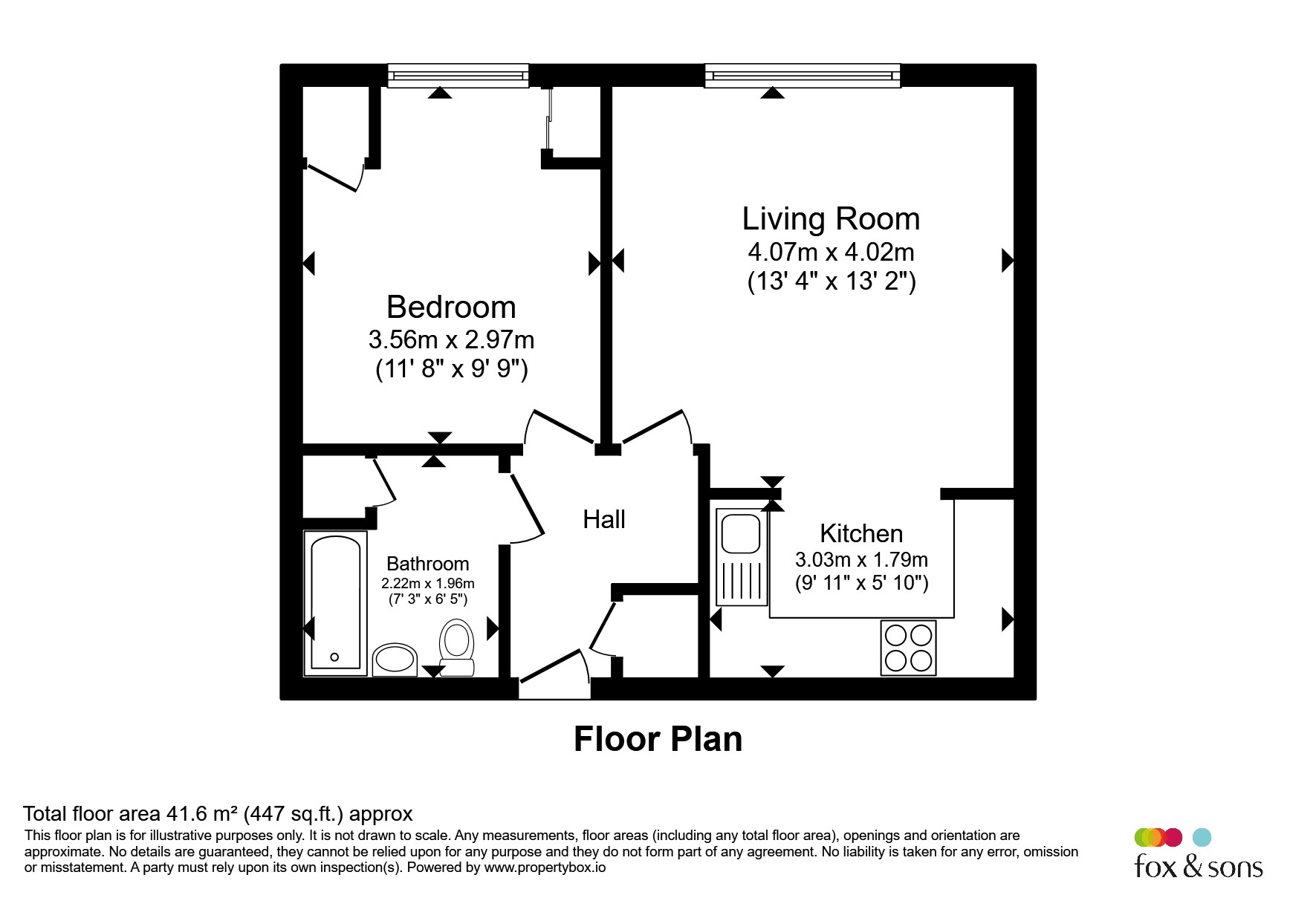 31, Cavendish Court, St. Georges Road, Brighton floorplan