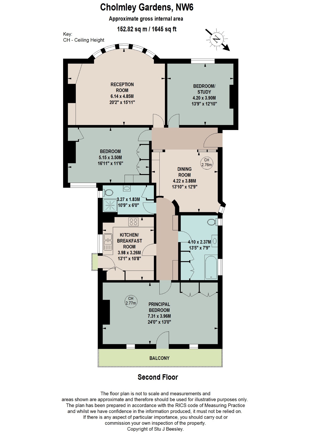 Cholmley Gardens, London floorplan