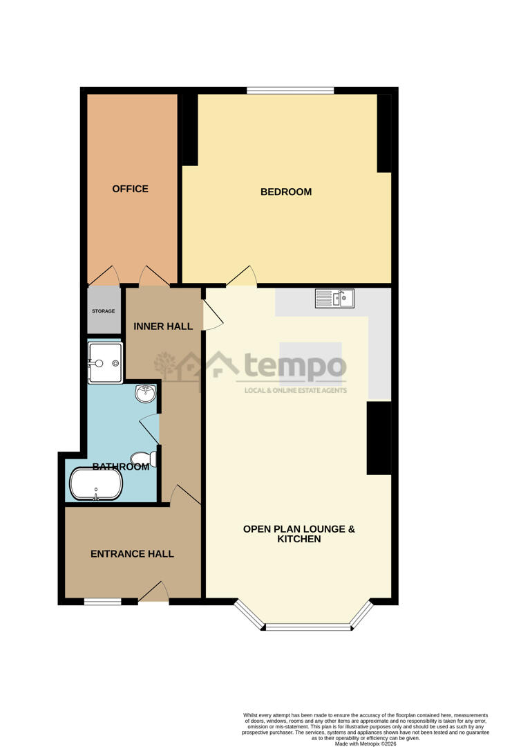 72D, West Cliff, Preston floorplan