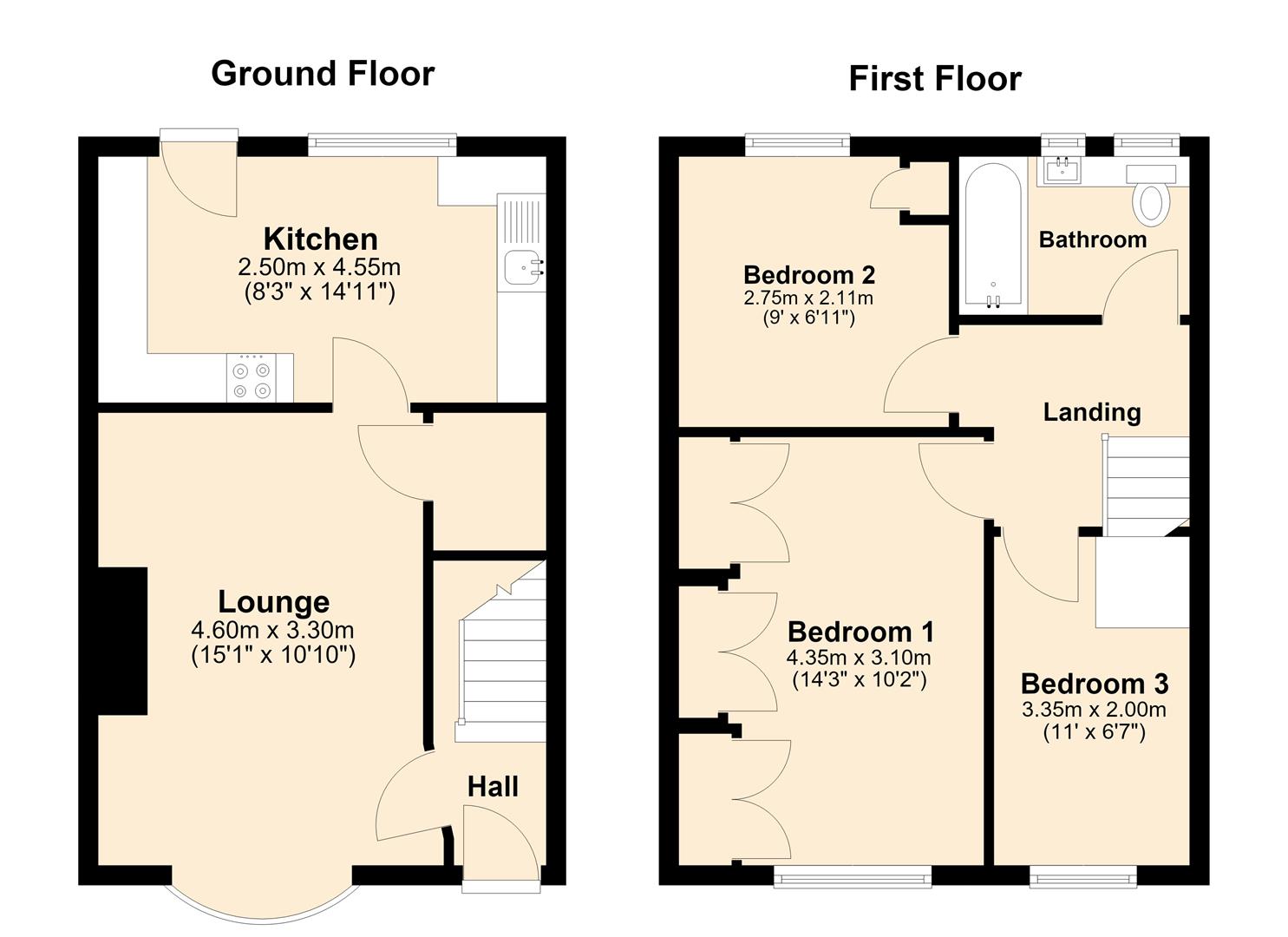 Gainford Grove, Hull floorplan