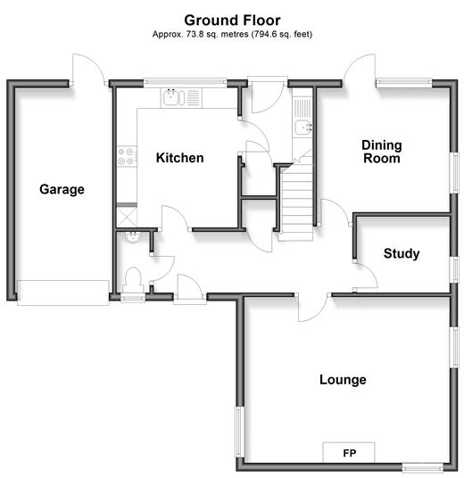 Mill Mead, Ashington floorplan