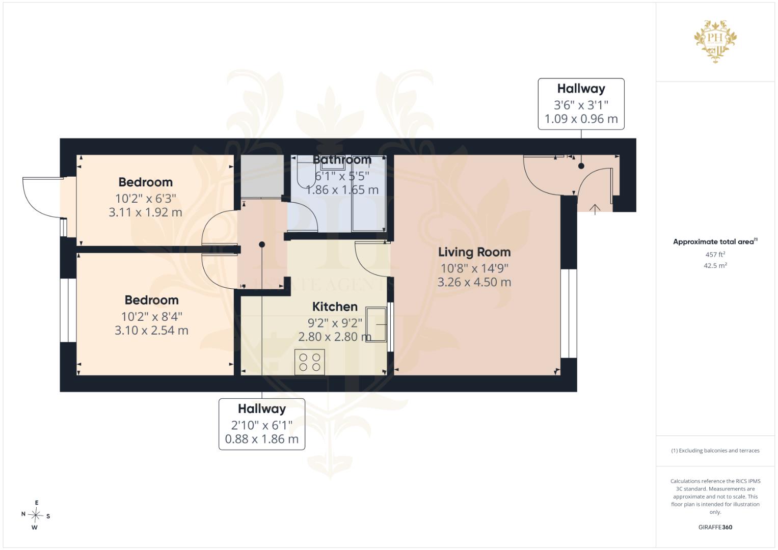 3, The Parklands, Redcar floorplan