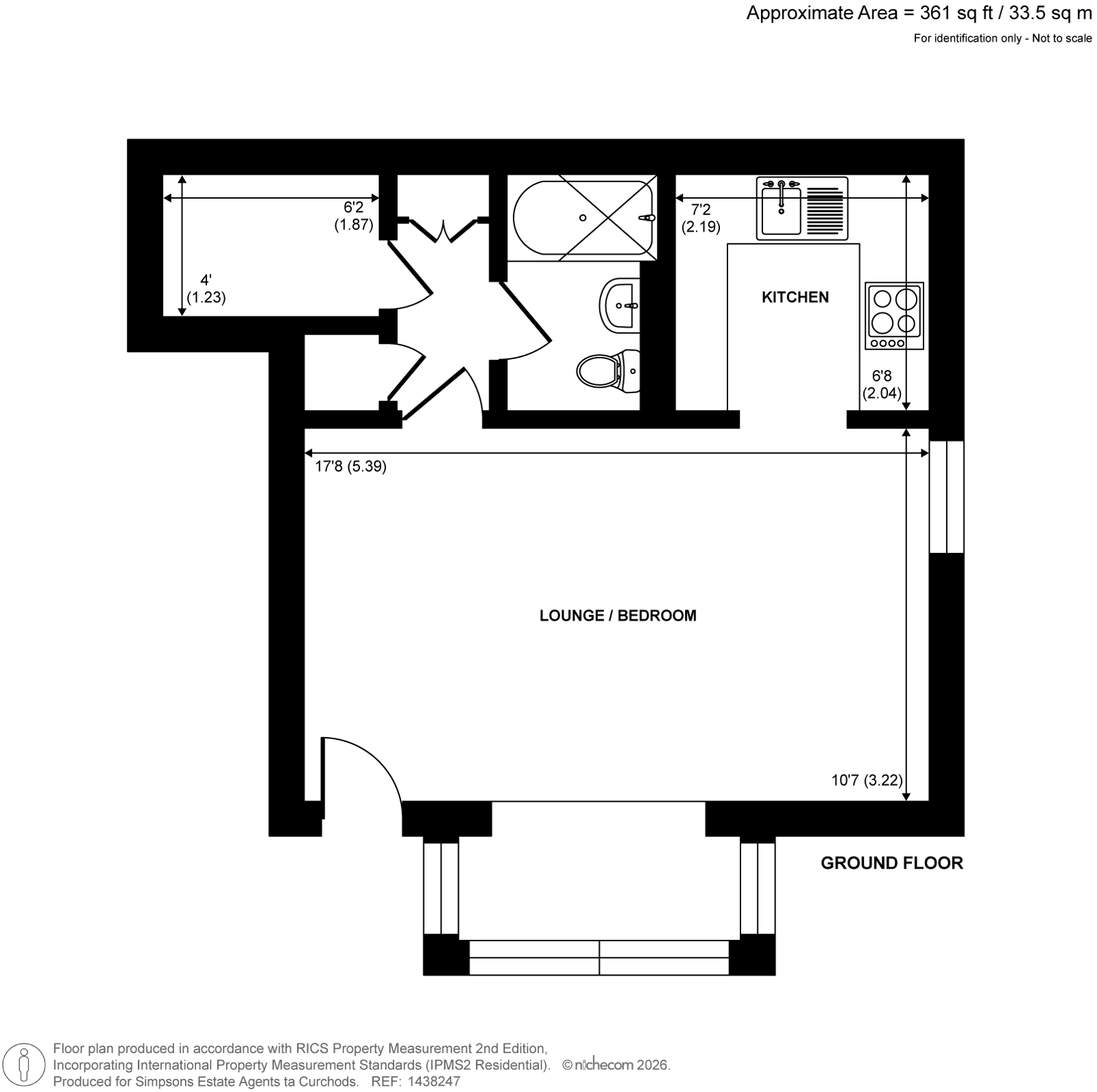 15, Monks Crescent, Surrey floorplan