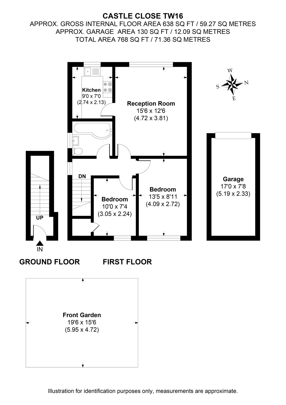 Castle Close, Sunbury On Thames, TW16 floorplan