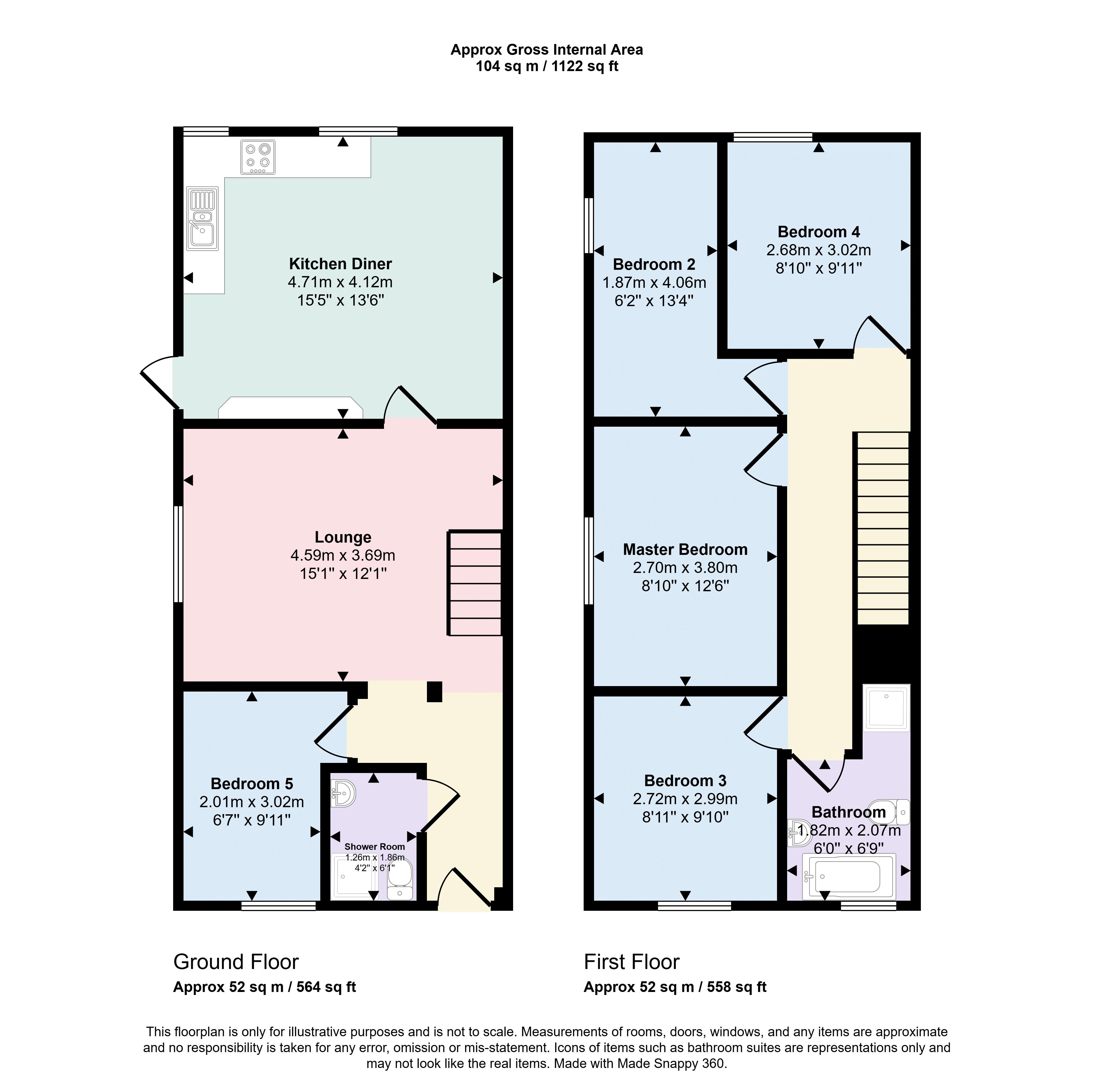 21A, Wycliffe Road, Bournemouth floorplan
