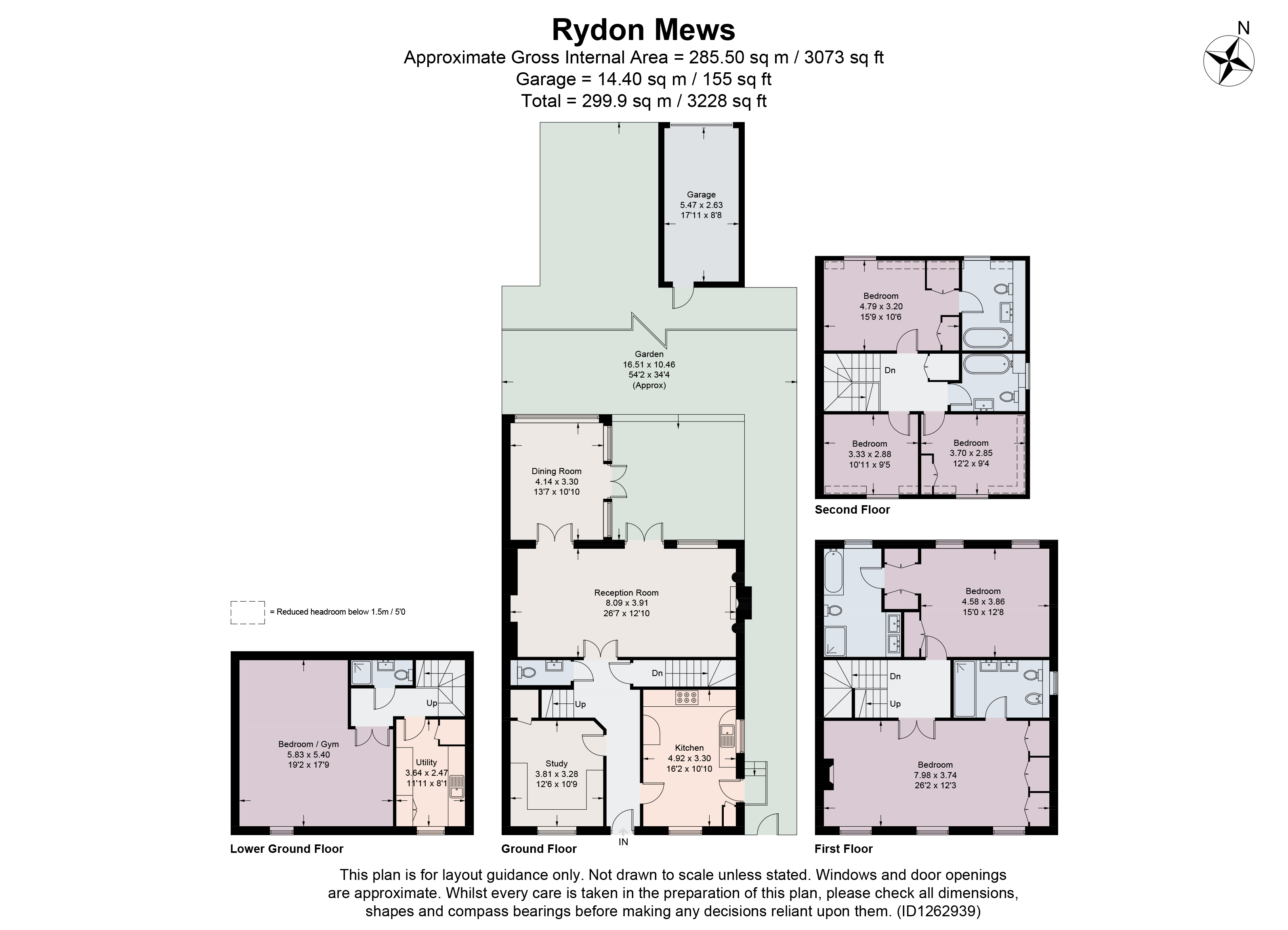5, Rydon Mews, London floorplan