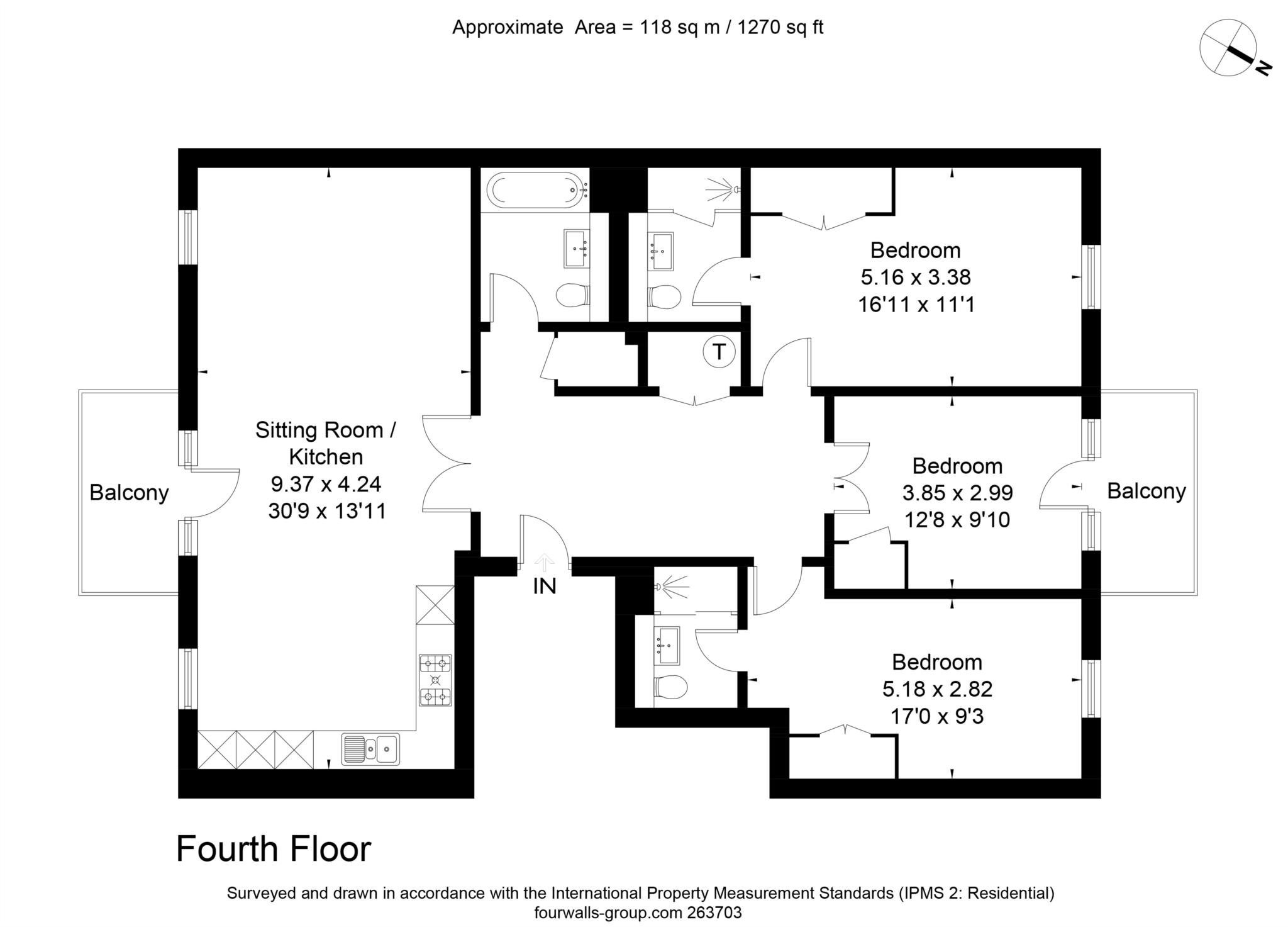 17, Furnace House, Oxford floorplan