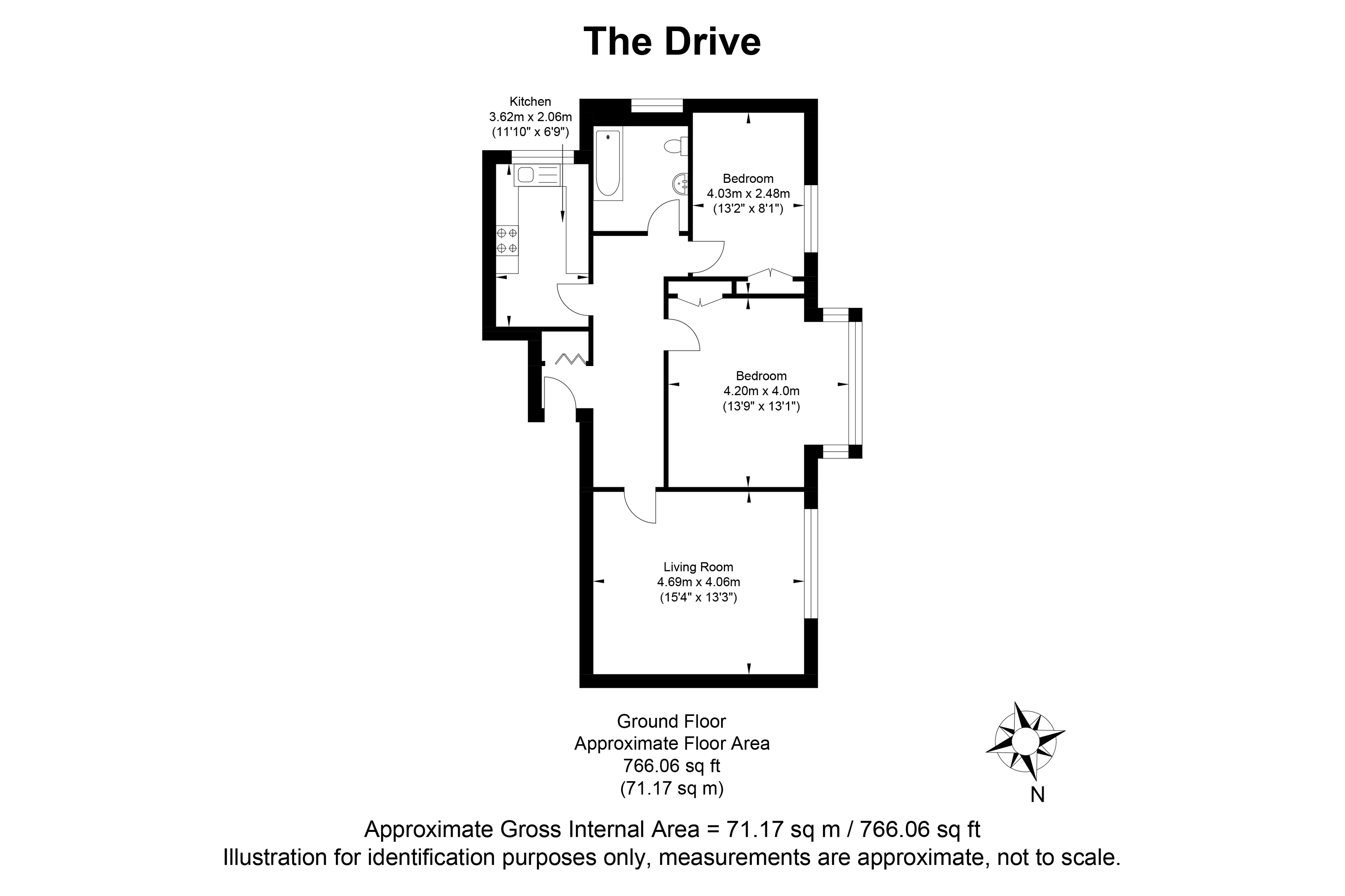 72, The Drive, Hove floorplan