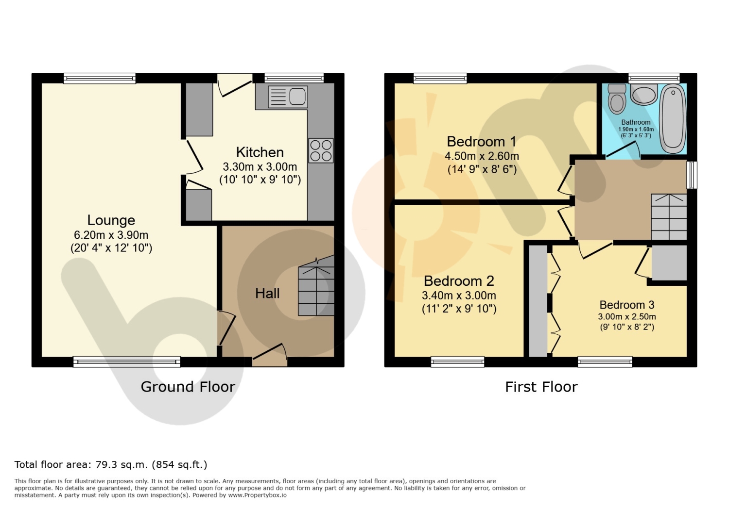 64, Lochinver Crescent, Paisley floorplan
